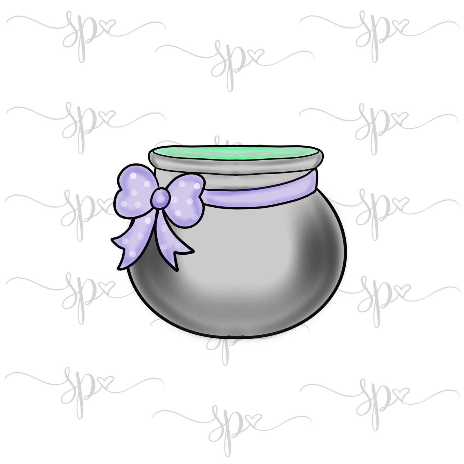 Girly Cauldron Cookie Cutter - Sweetleigh 