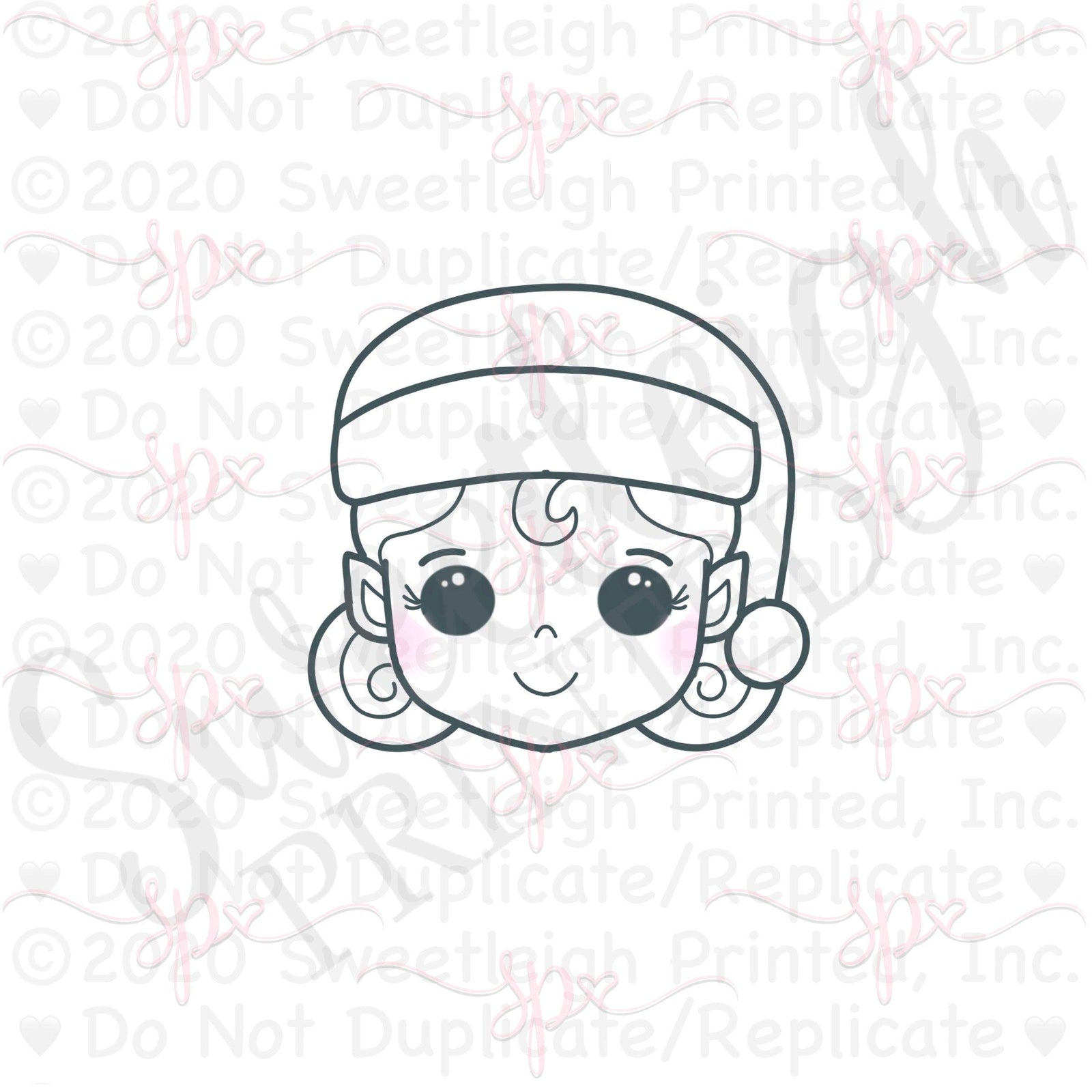 Girly Elf 2020 Cookie Cutter - Sweetleigh 