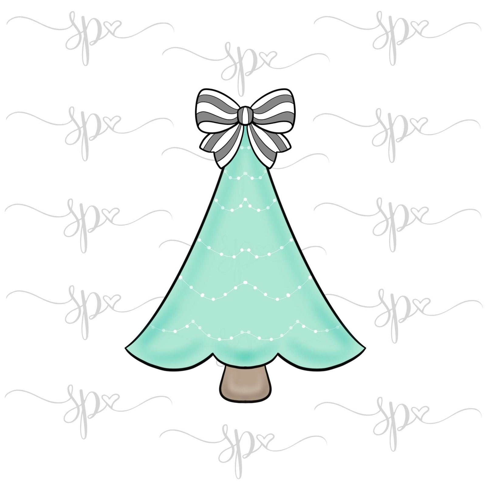 Girly Farmhouse Christmas Tree Cookie Cutter - Sweetleigh 