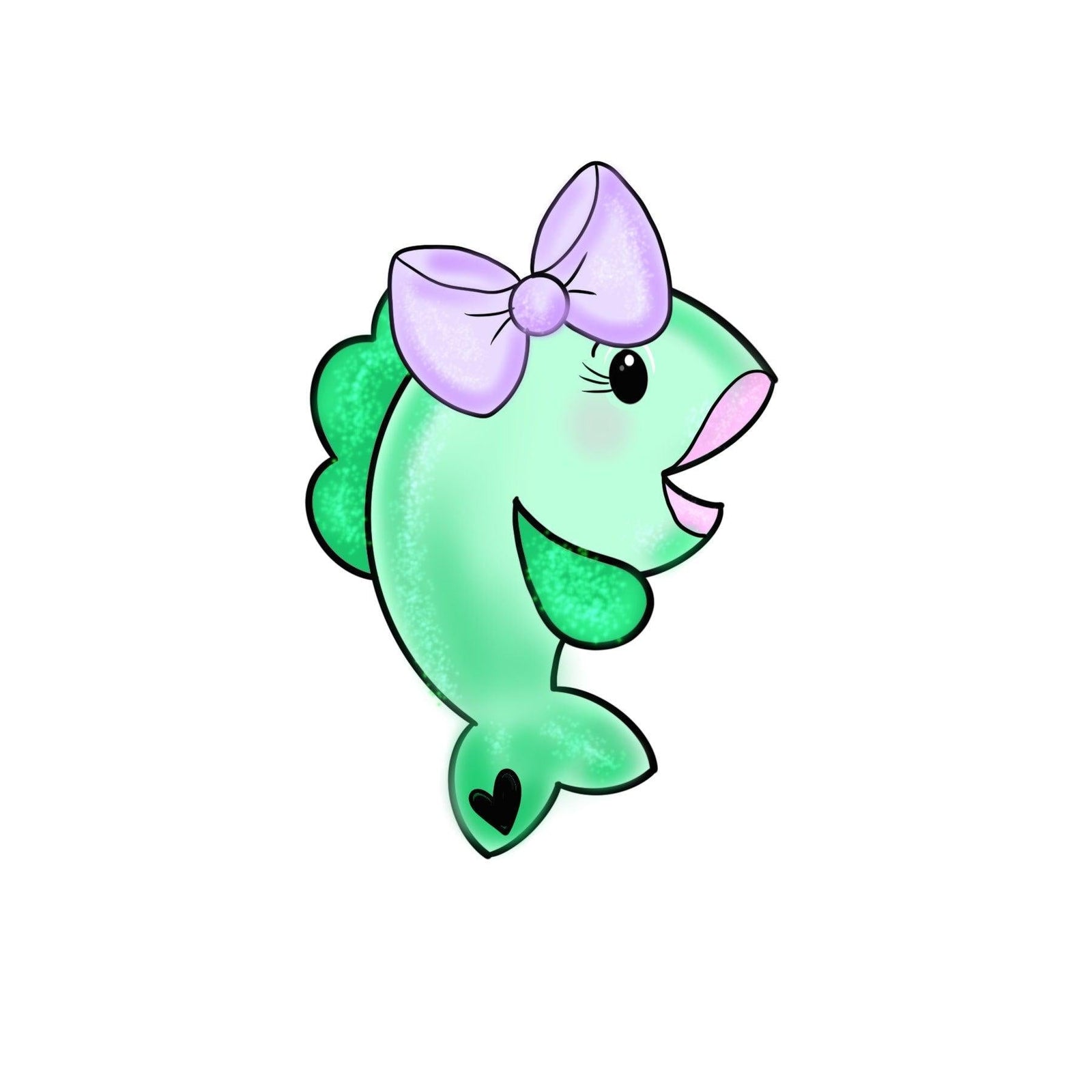 Girly Fish Cookie Cutter - Sweetleigh 