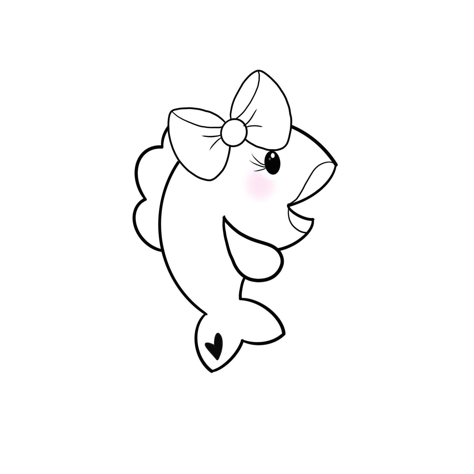 Girly Fish Cookie Cutter - Sweetleigh 