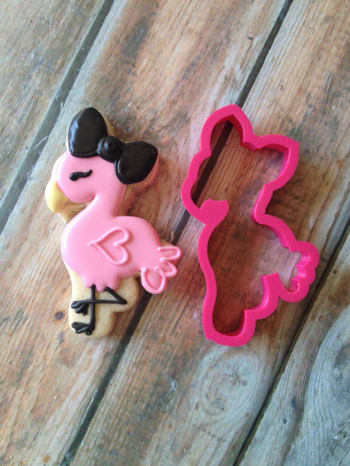 Girly Flamingo Cookie Cutter - Sweetleigh 