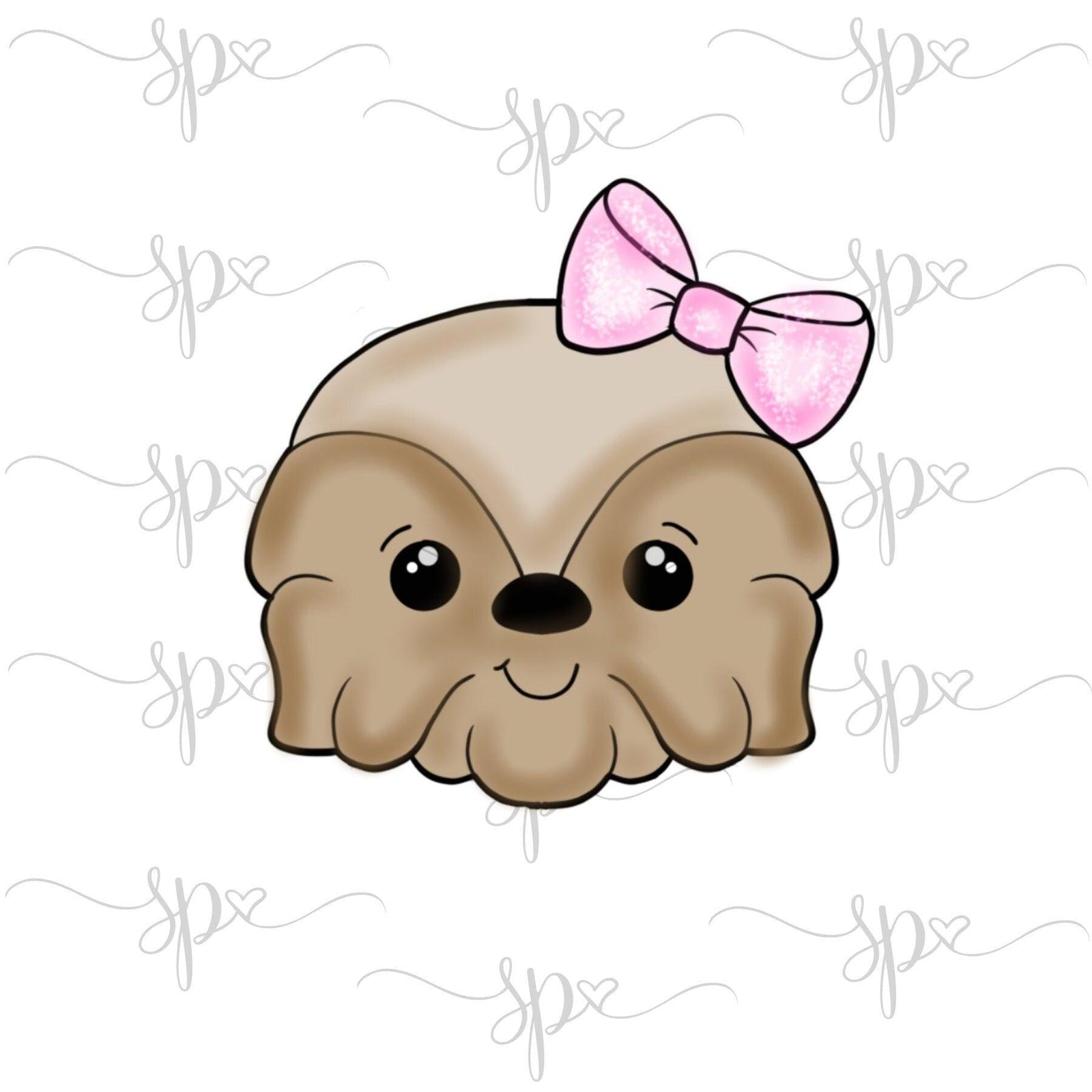 Girly Furry Guy Face Cookie Cutter - Sweetleigh 