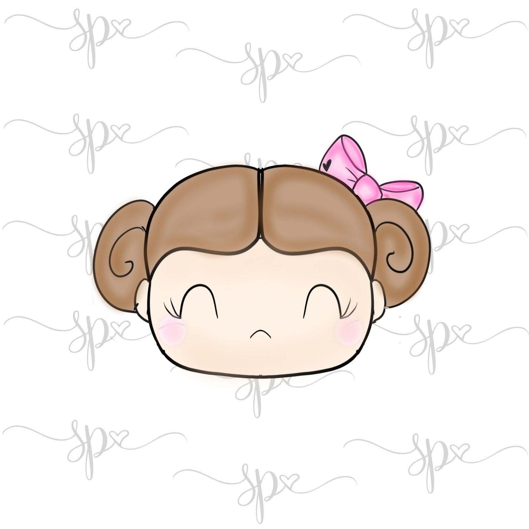 Girly Galaxy Princess Face Cookie Cutter - Sweetleigh 