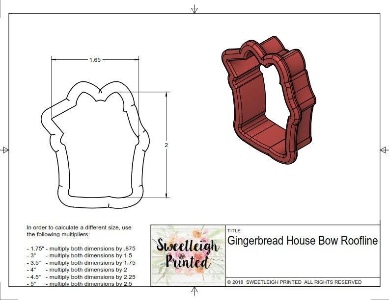 Girly Gingerbread House Cookie Cutter - Sweetleigh 