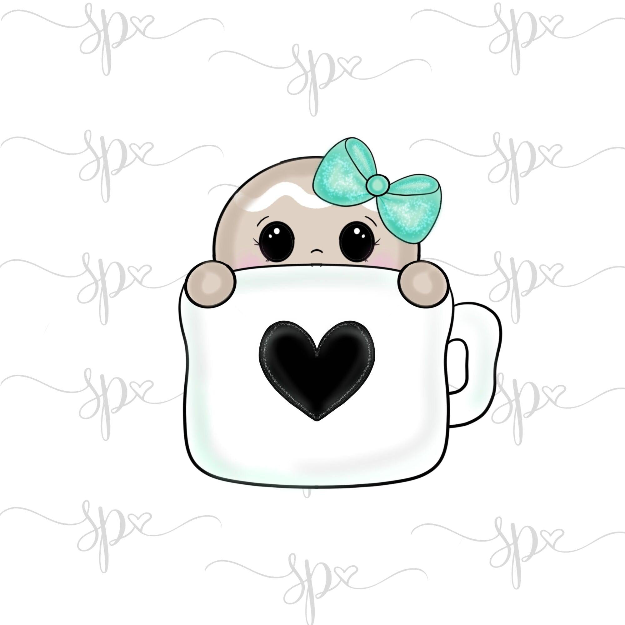 Girly Gingerbread Mug 2019 Cookie Cutter - Sweetleigh 