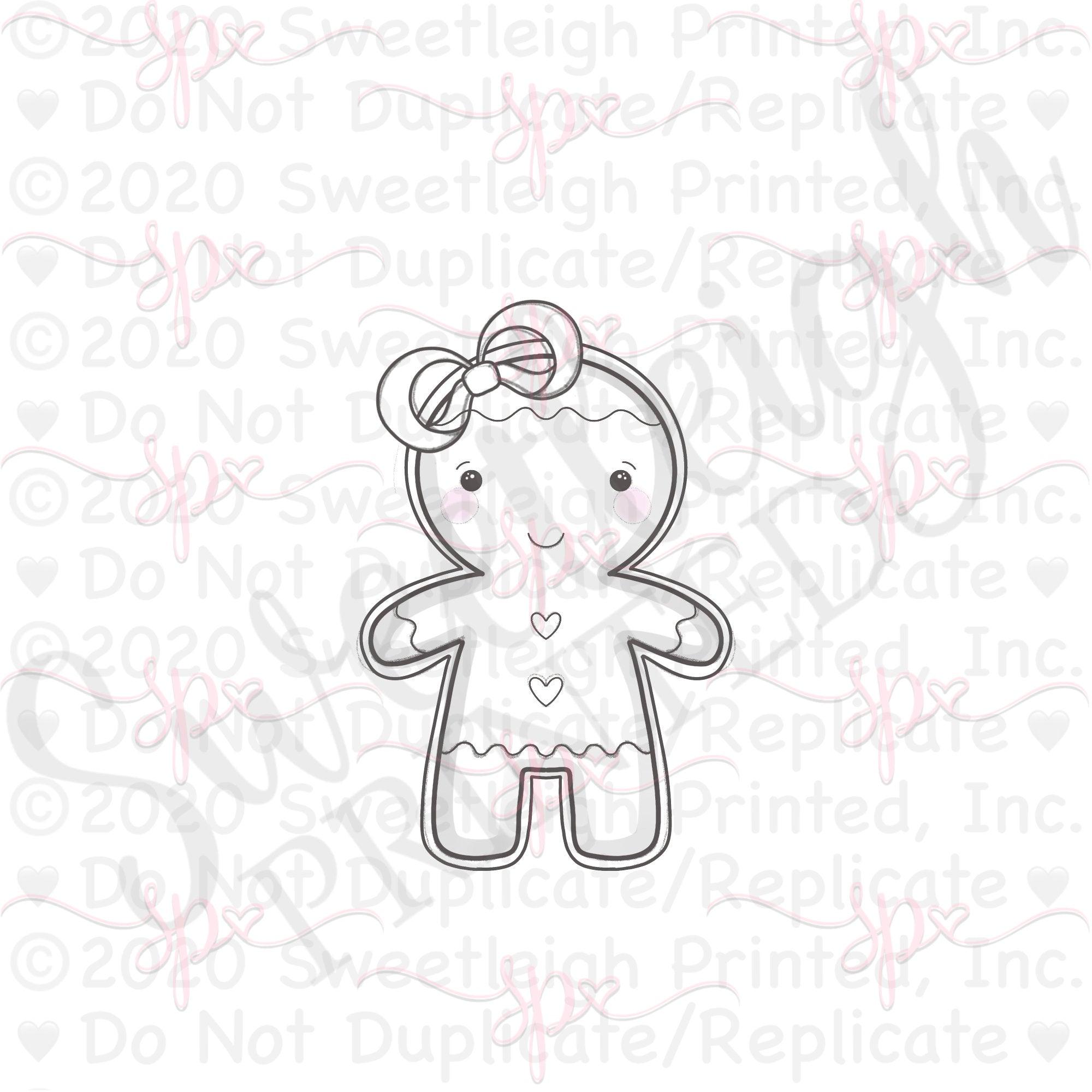 Girly Gingy 2021 Cookie Cutter - Sweetleigh 