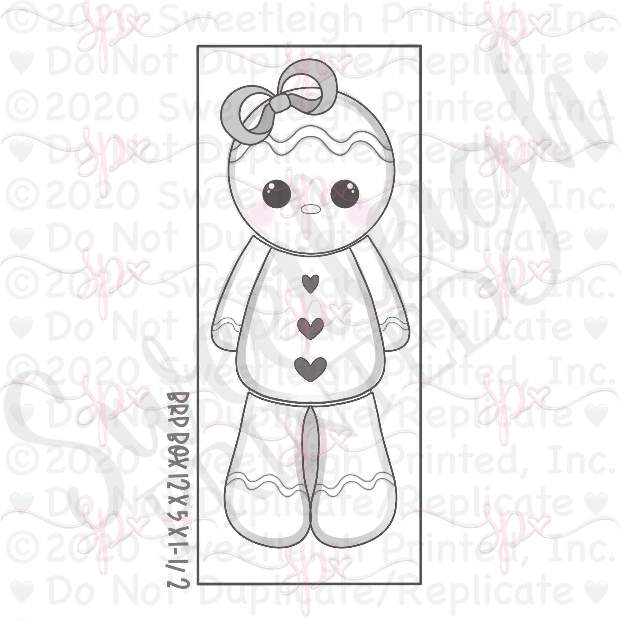 Girly Gingy 3 Piece Cookie Cutter Set - Sweetleigh 