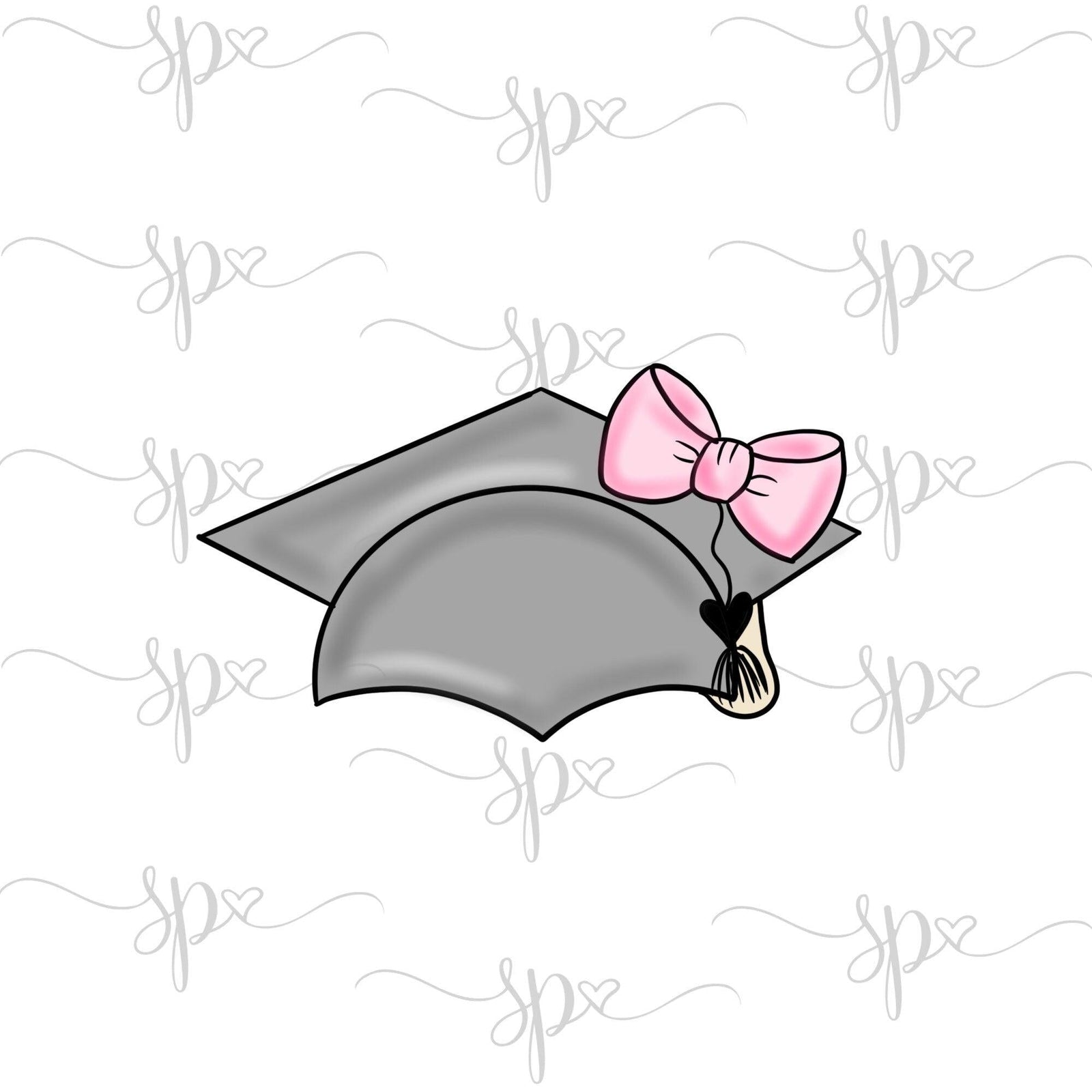 Girly Grad Cap Cookie Cutter - Sweetleigh 