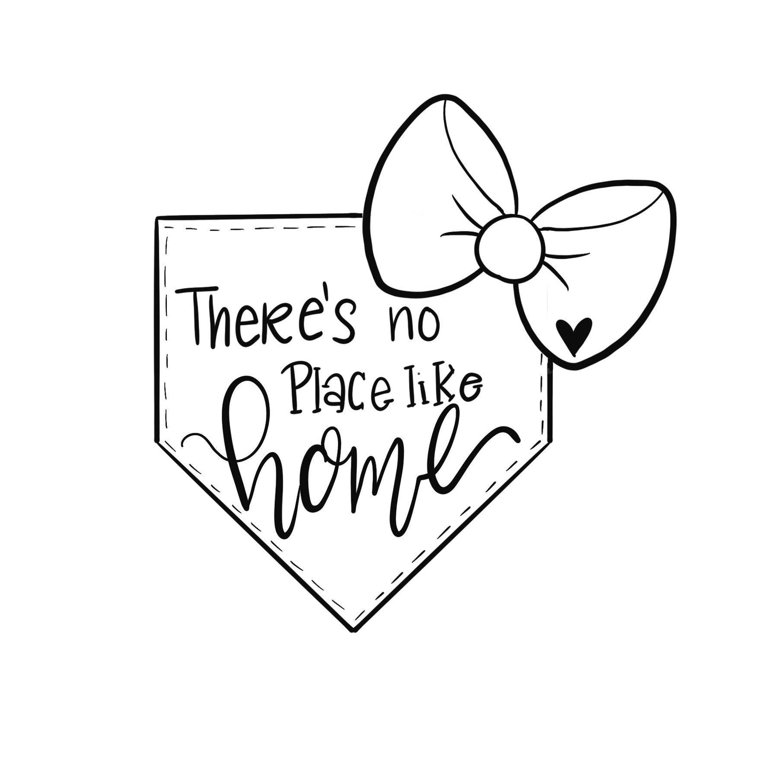 Girly Home Plate Cookie Cutter - Sweetleigh 