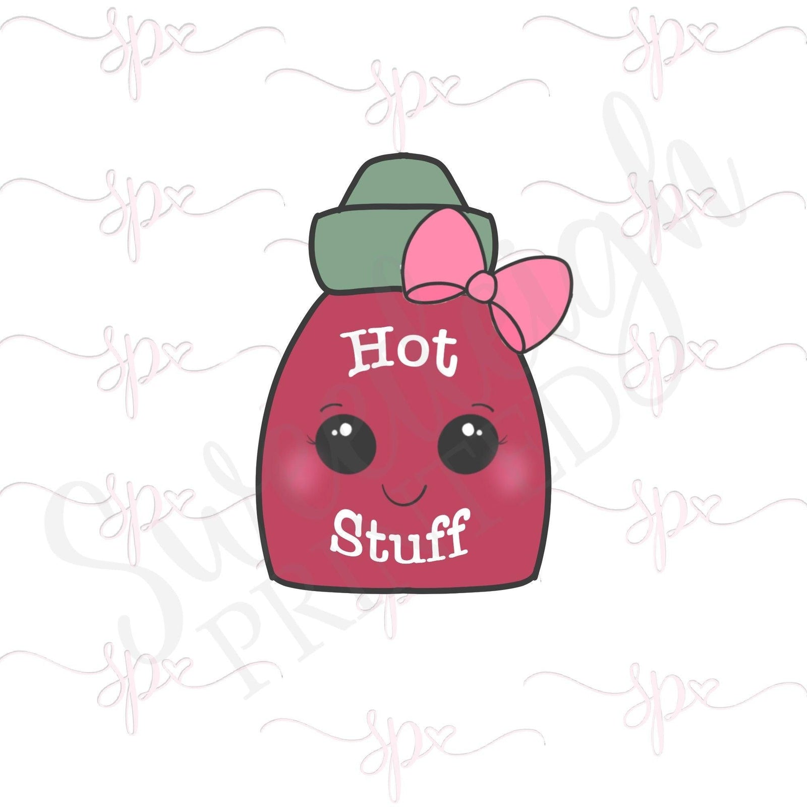 Girly Hot Sauce Cookie Cutter - Sweetleigh 