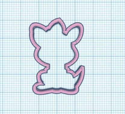Girly Kangaroo Cookie Cutter - Sweetleigh 