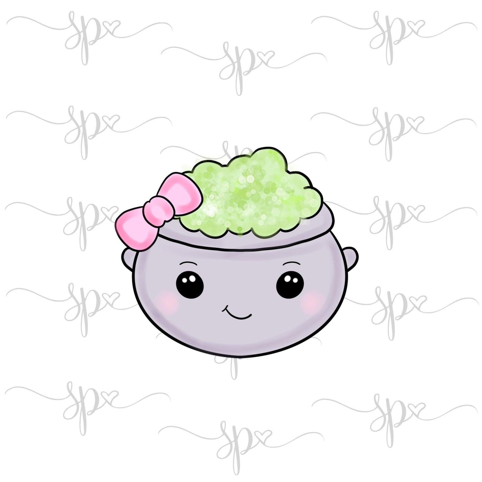 Girly Kawaii Cauldron Cookie Cutter - Sweetleigh 