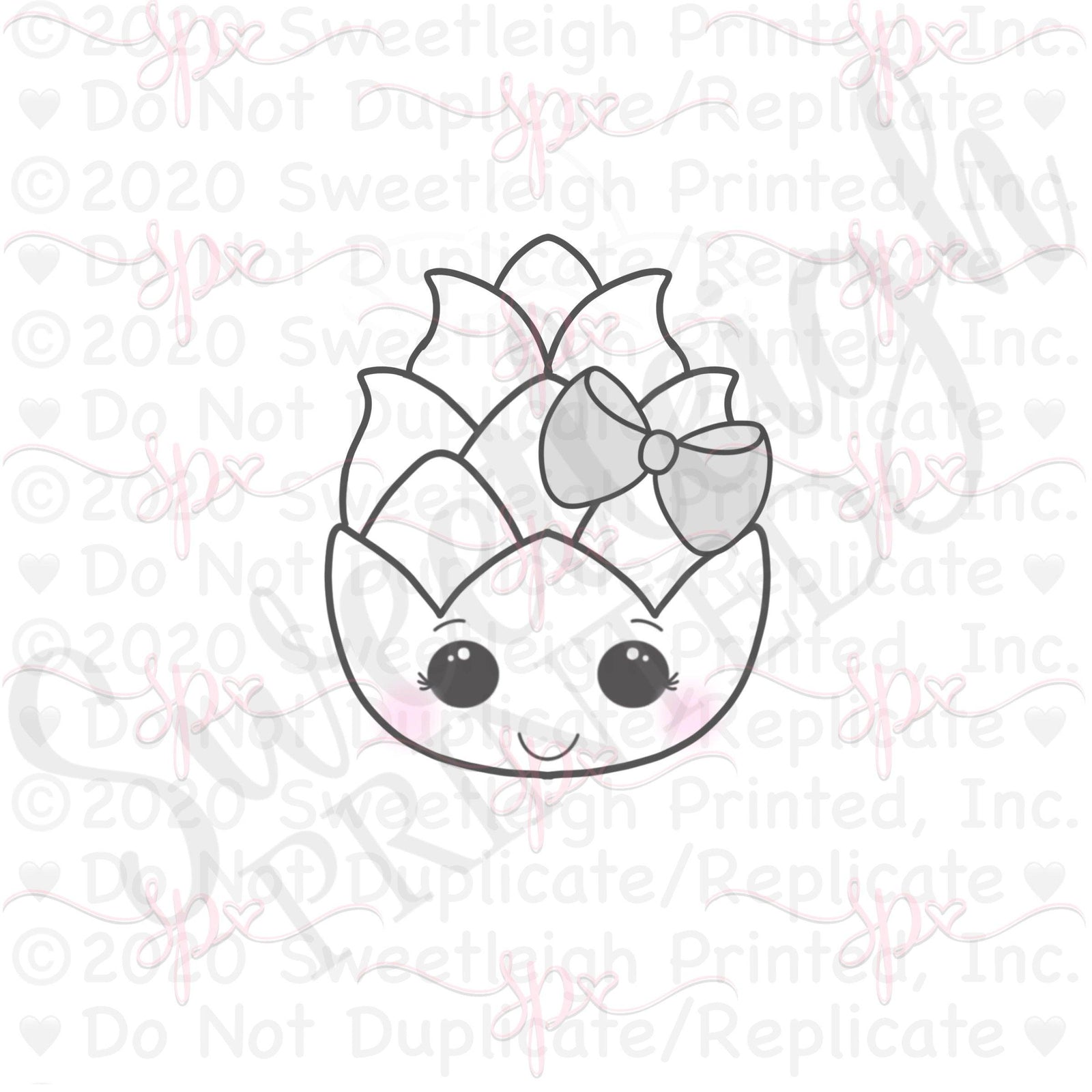 Girly Kawaii Dragon Fruit 2020 Cookie Cutter - Sweetleigh 
