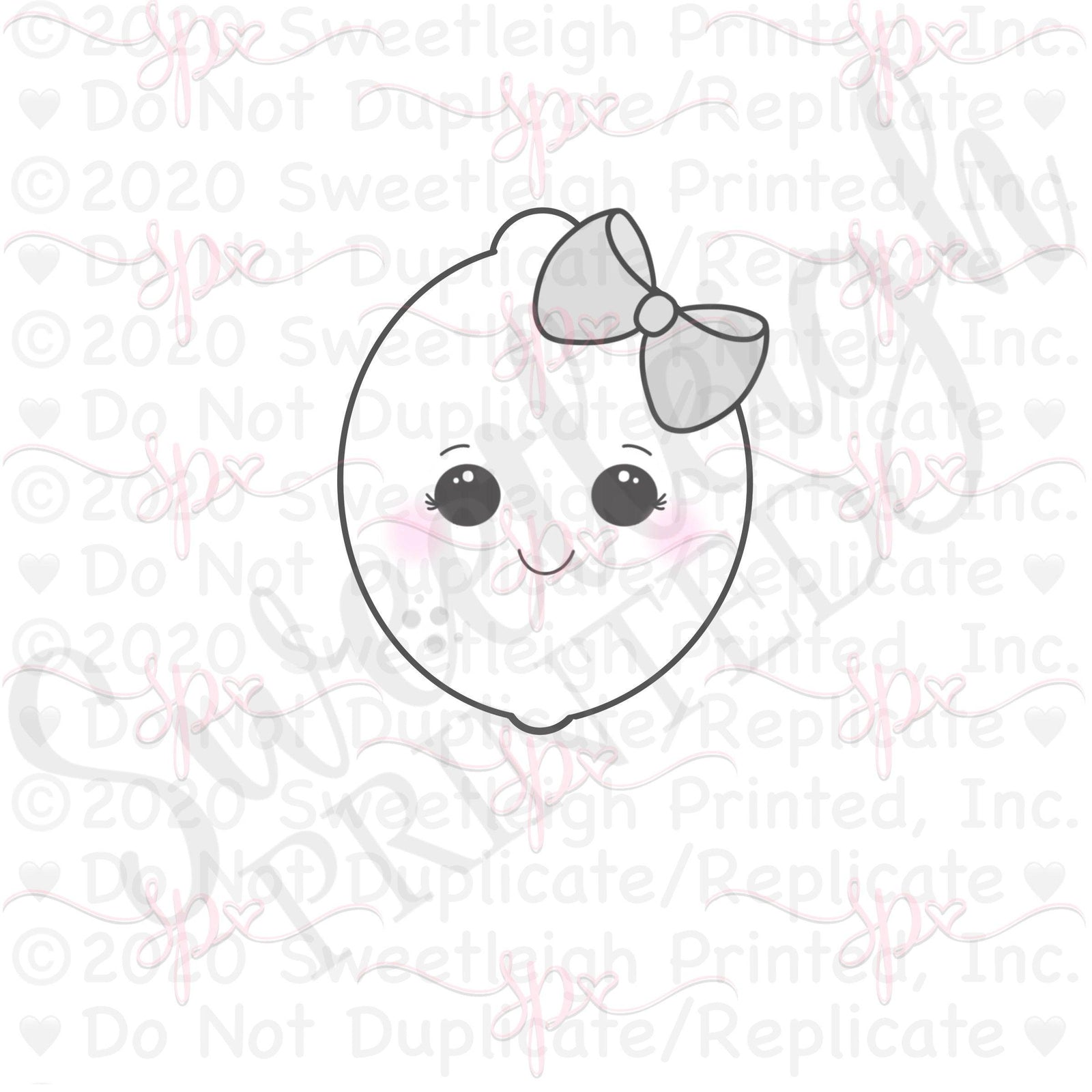 Girly Kawaii Lime 2020 Cookie Cutter - Sweetleigh 