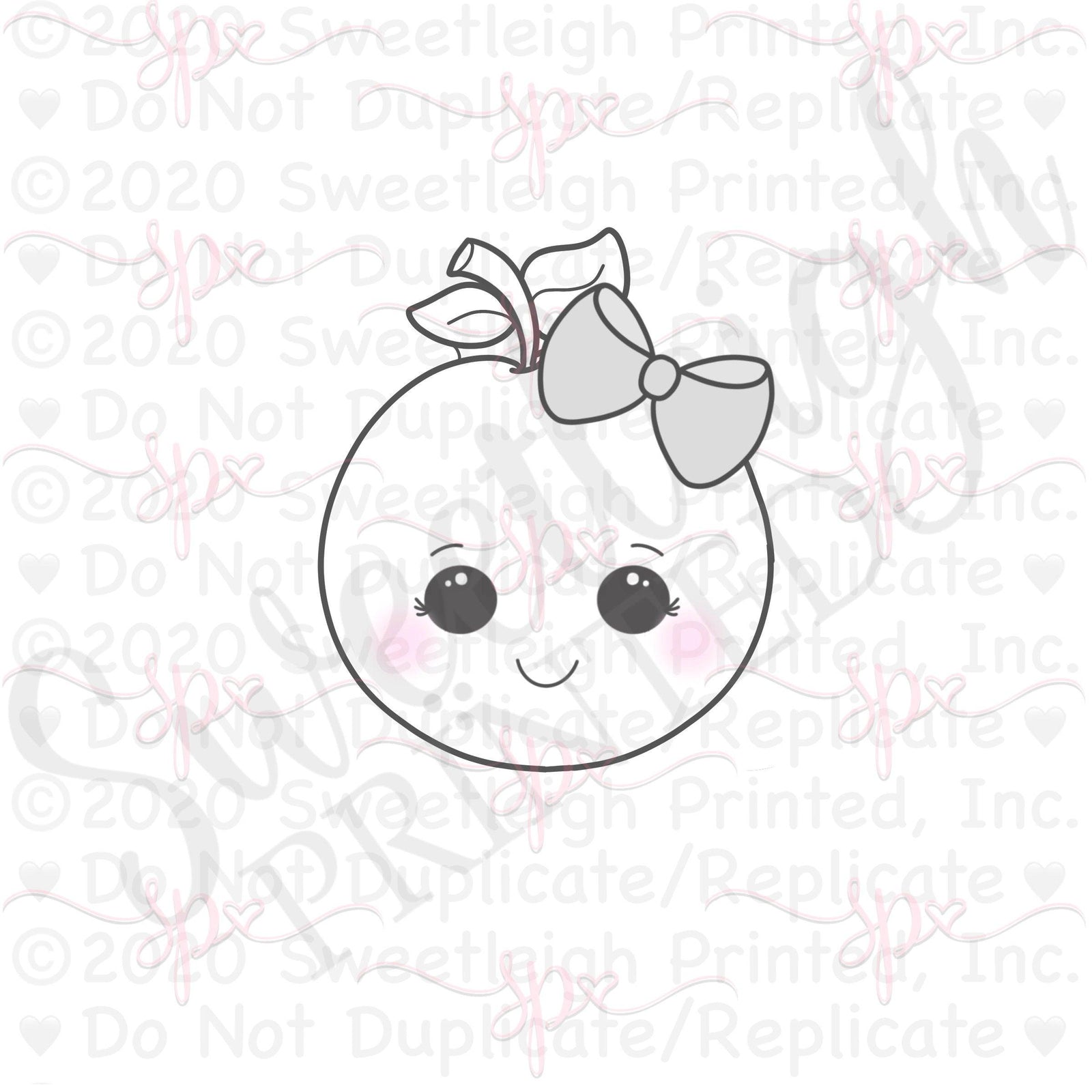 Girly Kawaii Orange 2020 Cookie Cutter - Sweetleigh 