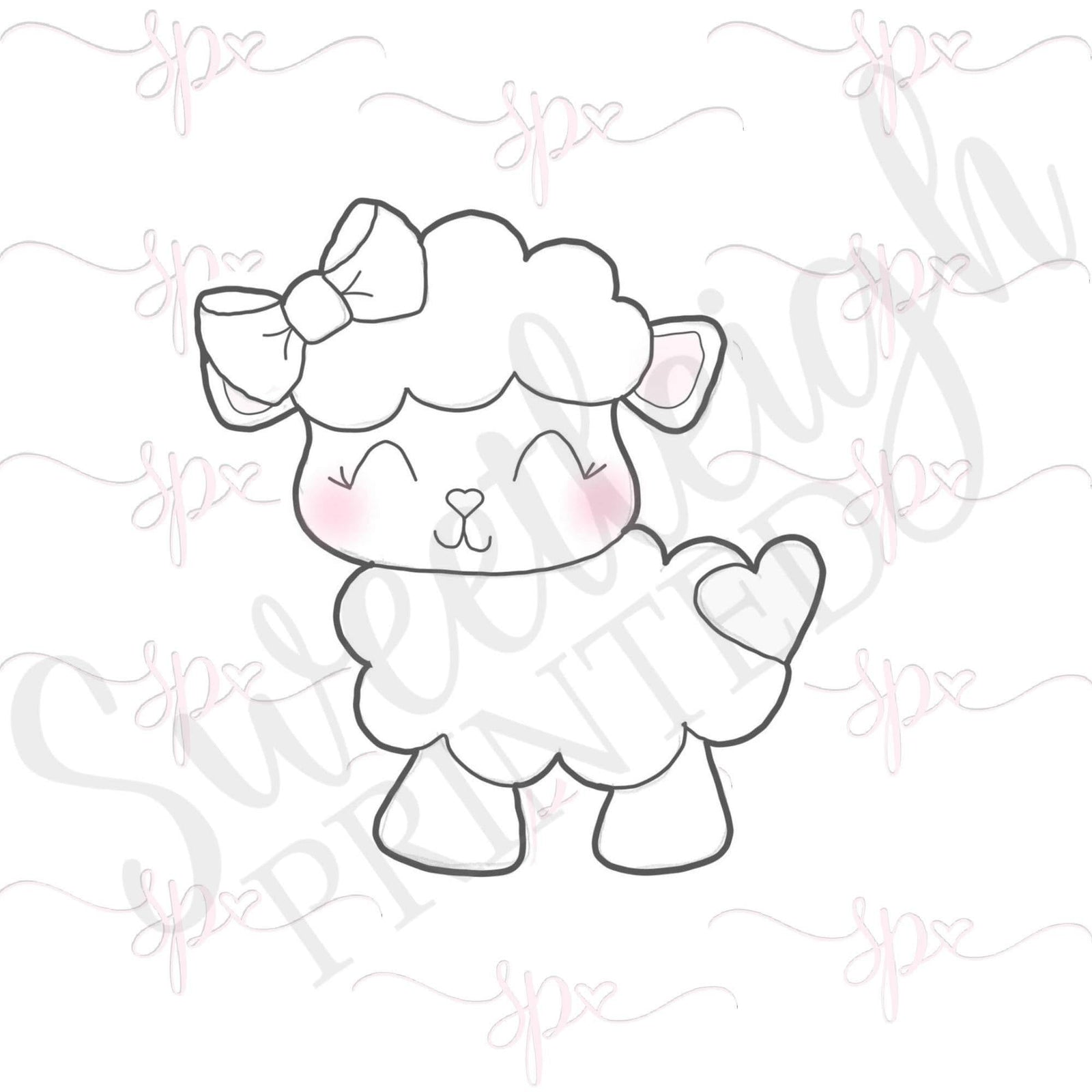 Girly Lamb 2019 Cookie Cutter - Sweetleigh 