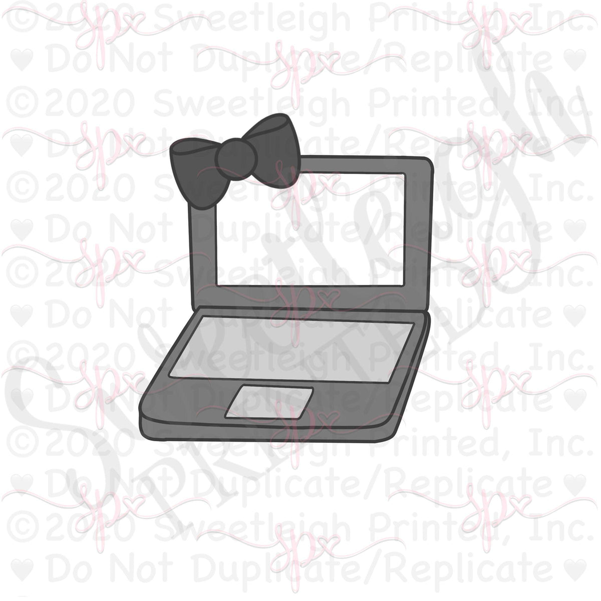 Girly Laptop Cookie Cutter - Sweetleigh 
