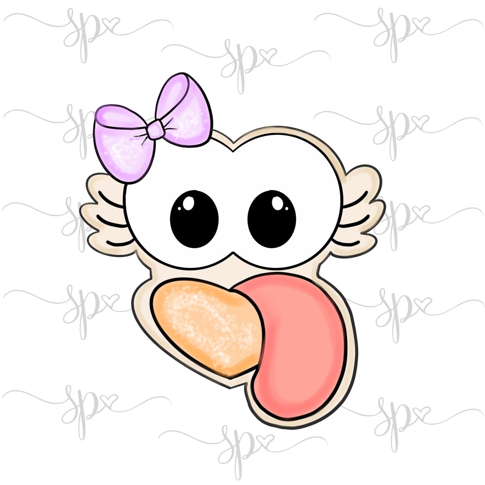 Girly Lashes Turkey Face Cookie Cutter - Sweetleigh 