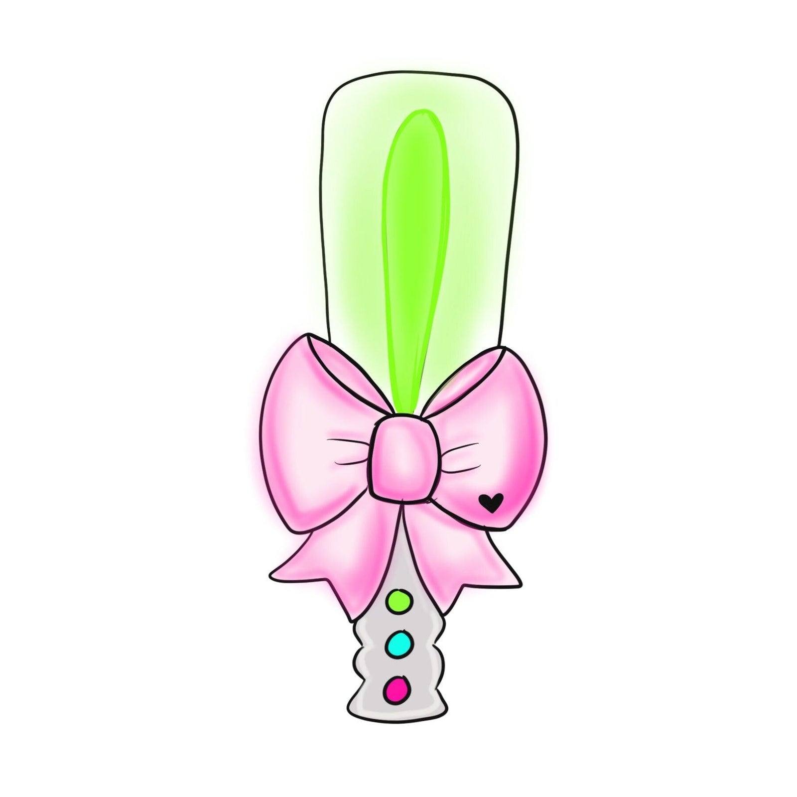 Girly Light Up Sword Cookie Cutter - Sweetleigh 