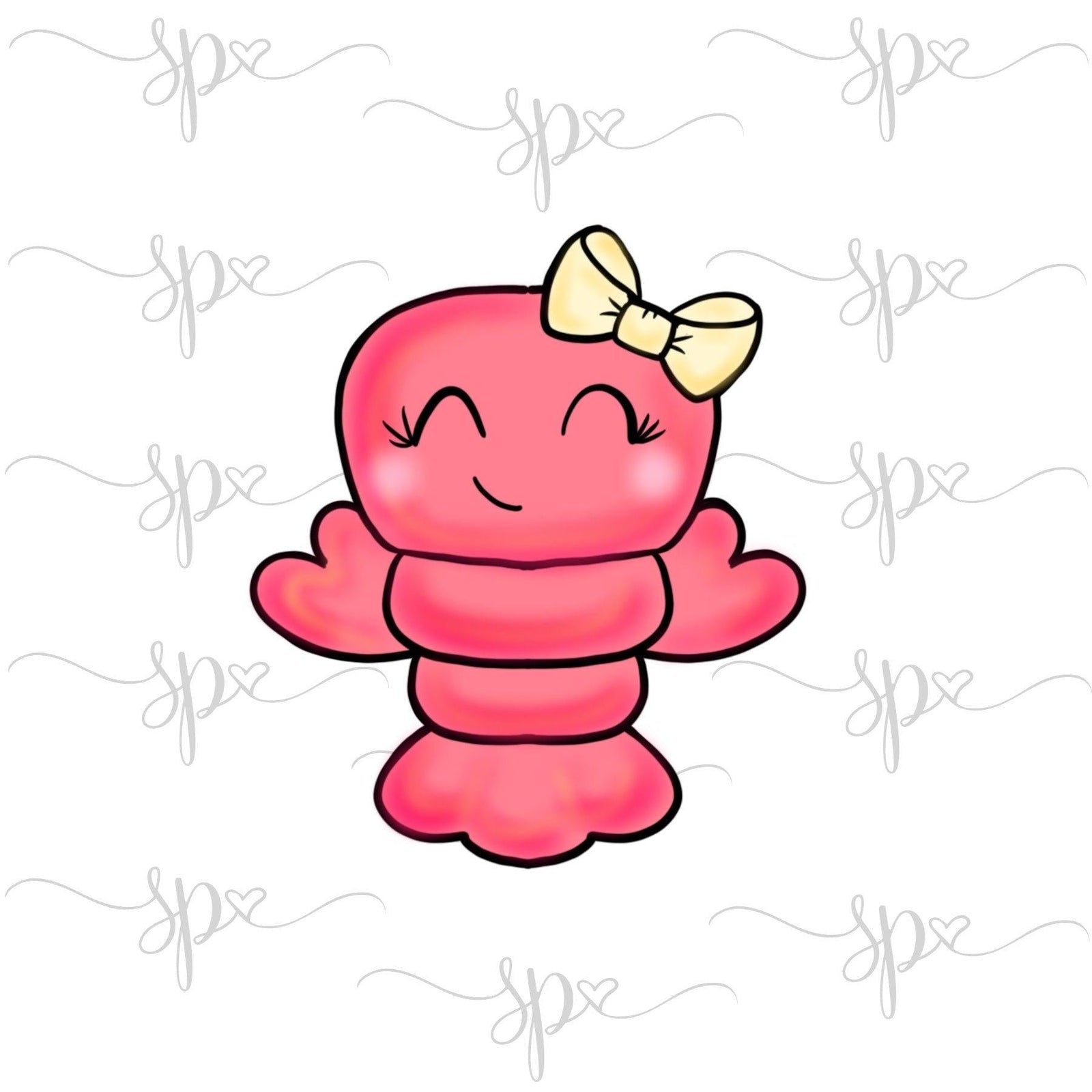 Girly Lobster Cookie Cutter - Sweetleigh 