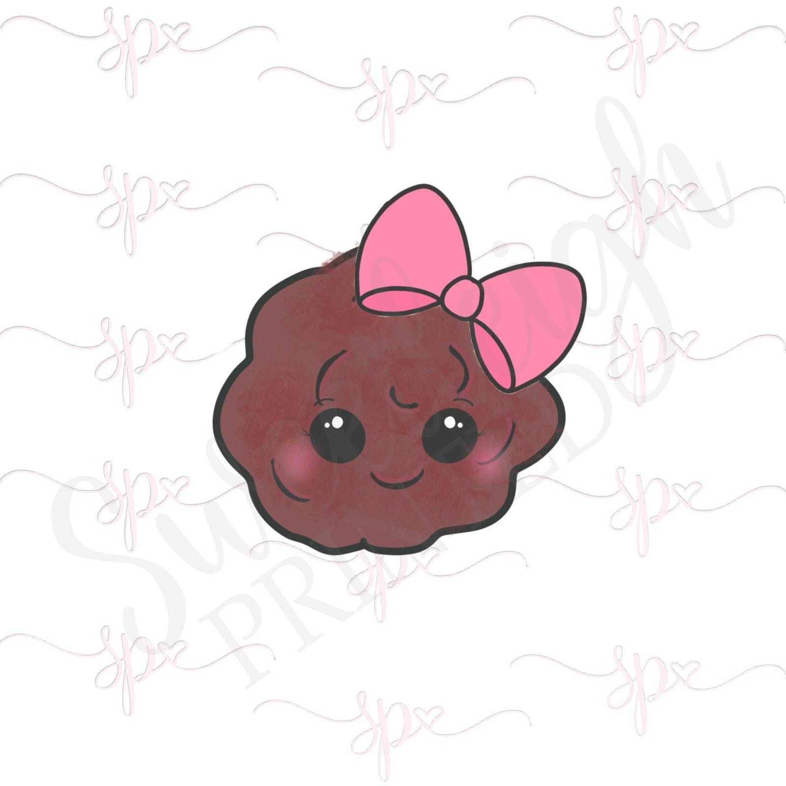 Girly Meatball Cookie Cutter - Sweetleigh 