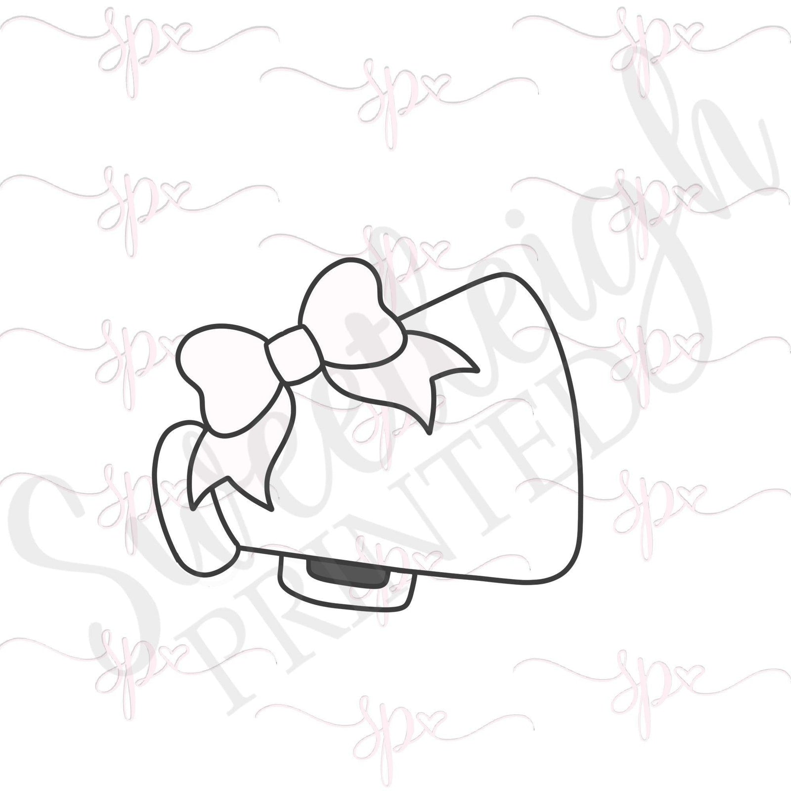 Girly Megaphone Cookie Cutter - Sweetleigh 
