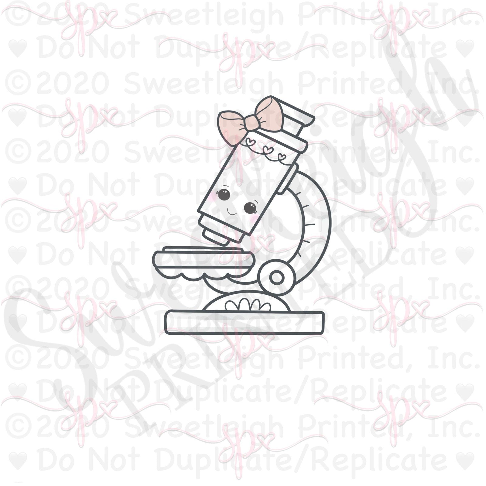 Girly Microscope Cookie Cutter - Sweetleigh 