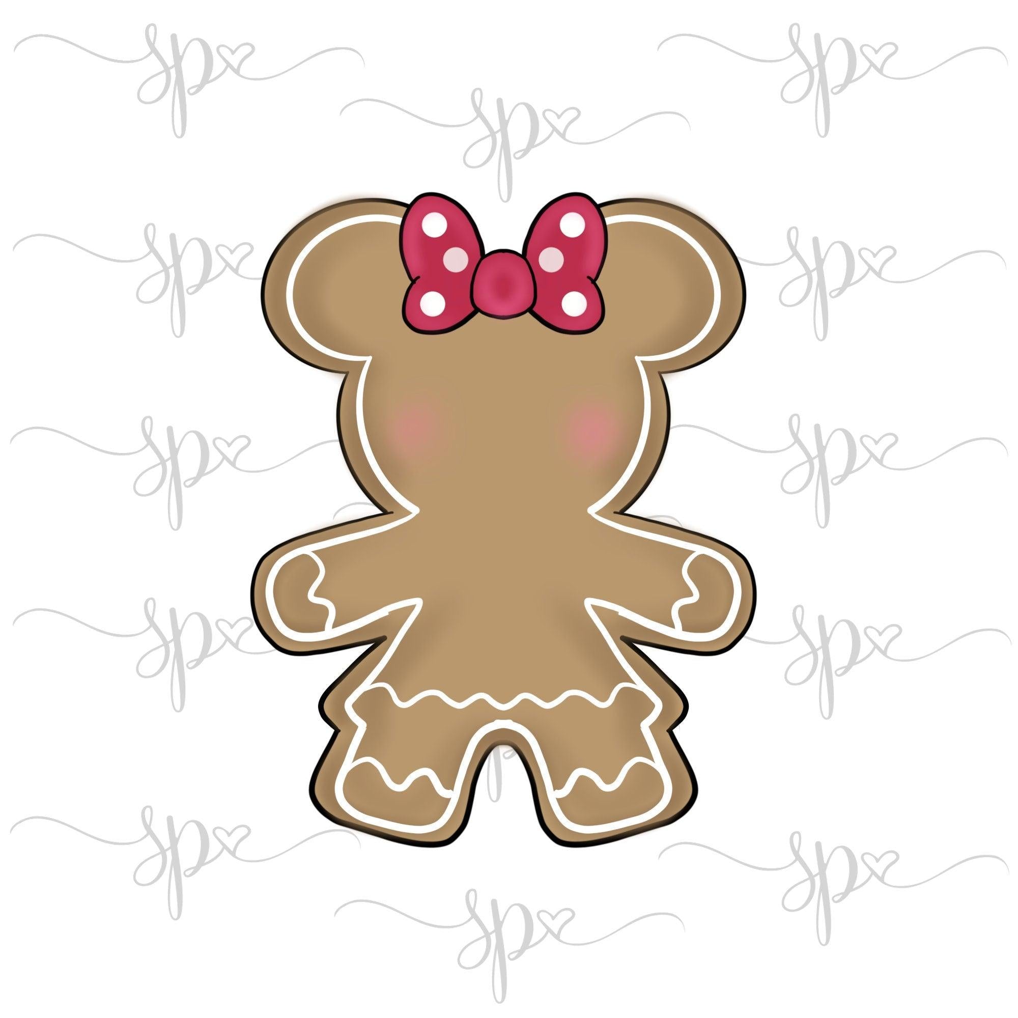 Girly Mouse Gingerbread Cookie Cutter - Sweetleigh 