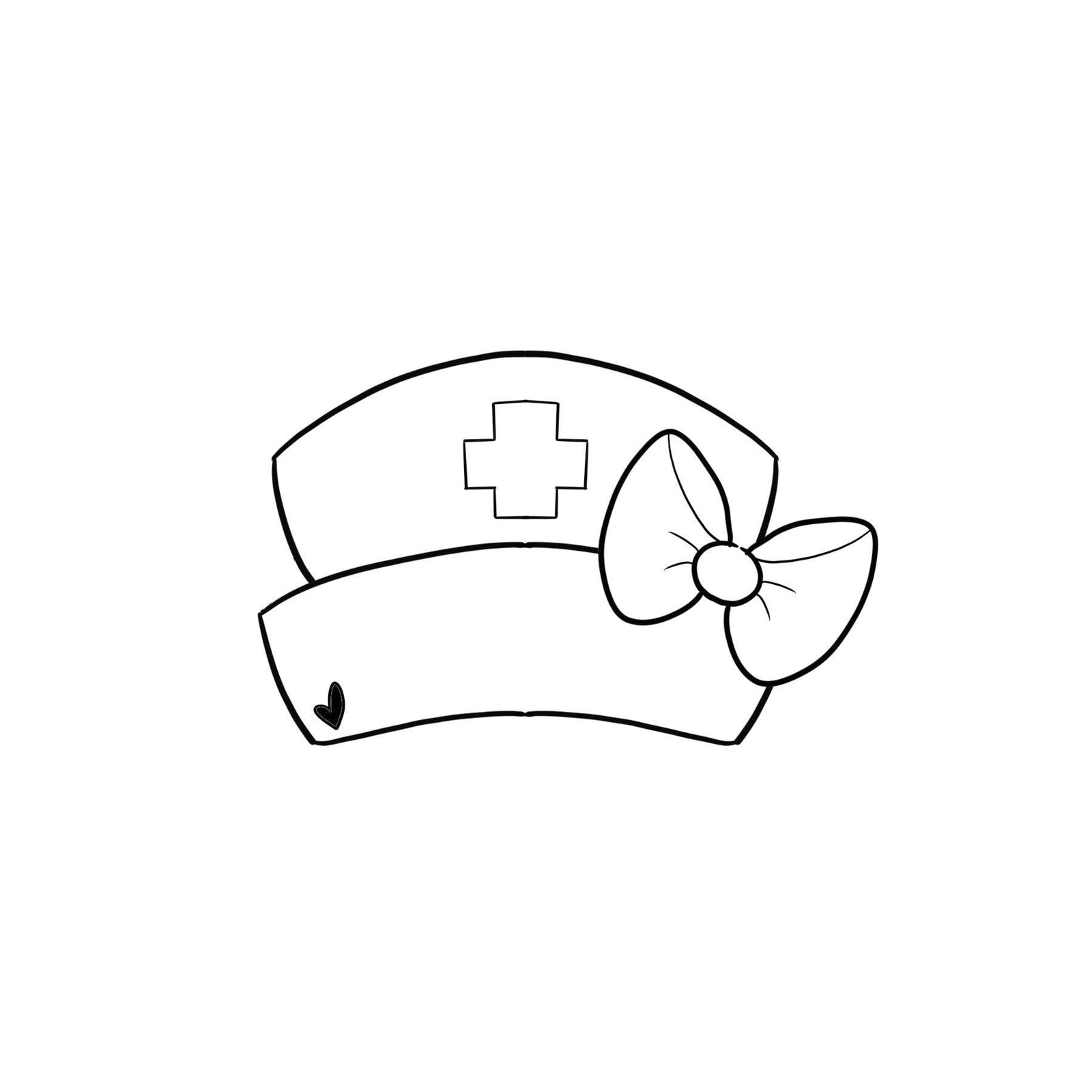 Girly Nurse Cap Cookie Cutter - Sweetleigh 