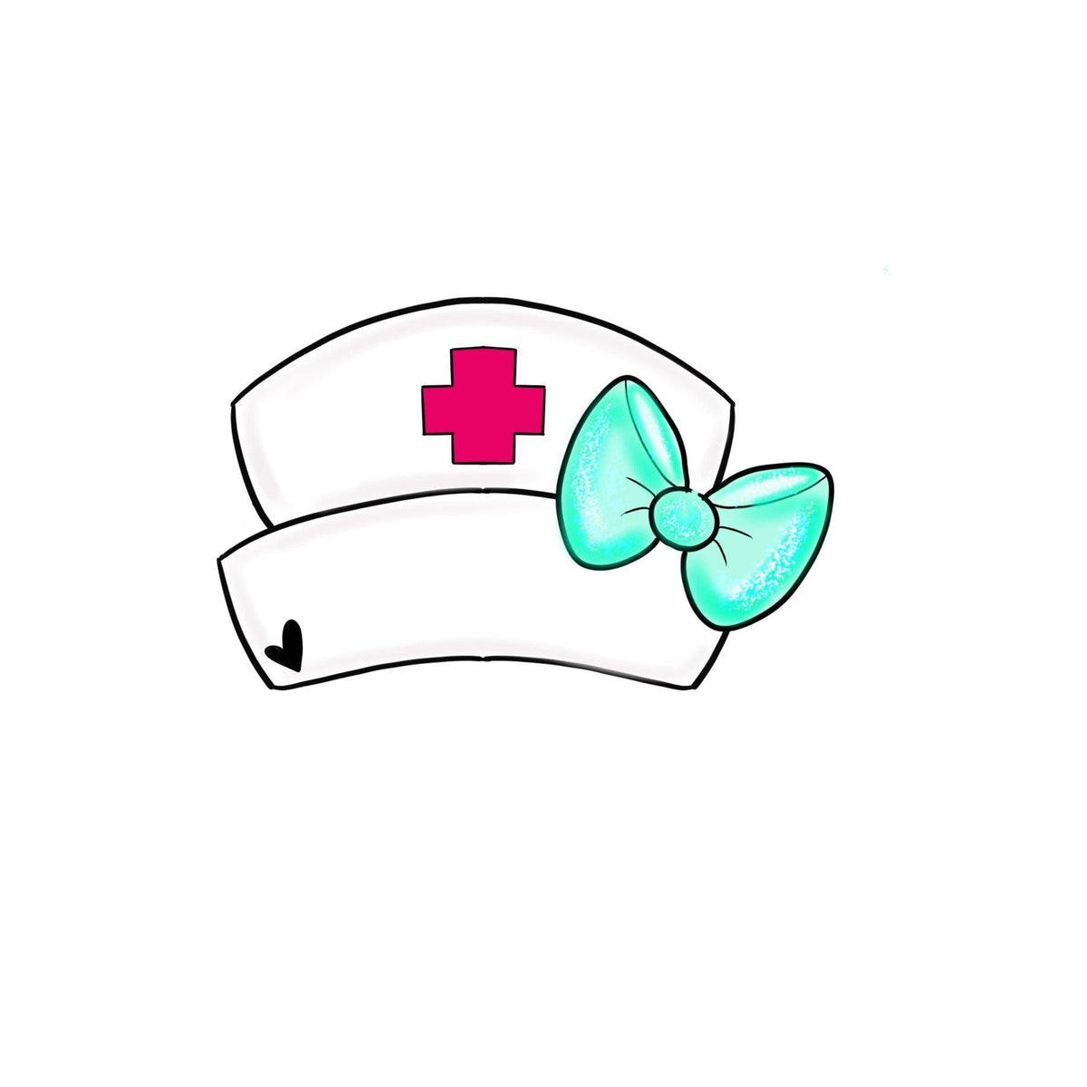 Girly Nurse Cap Cookie Cutter - Sweetleigh 
