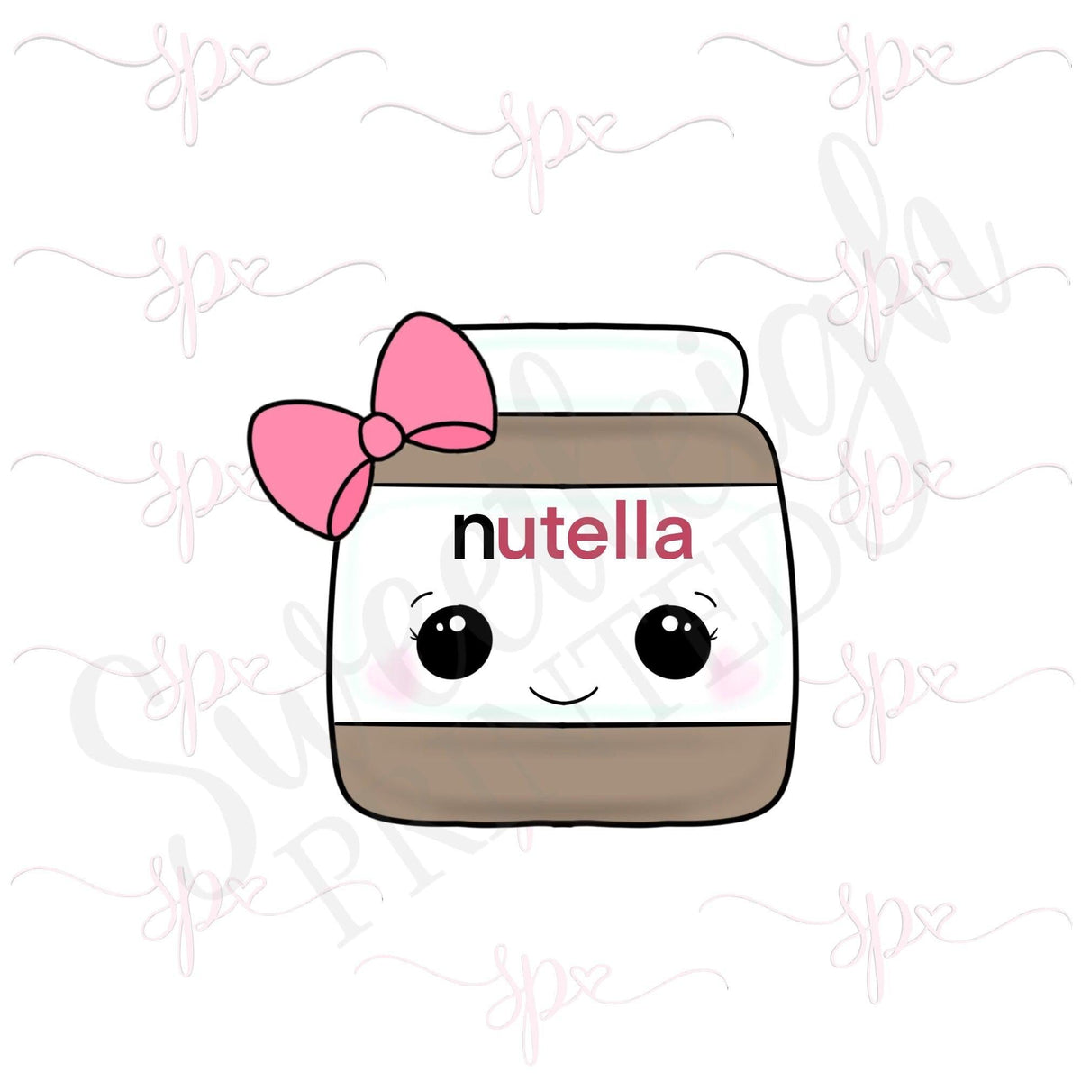 Girly Nutella Cookie Cutter - Sweetleigh 