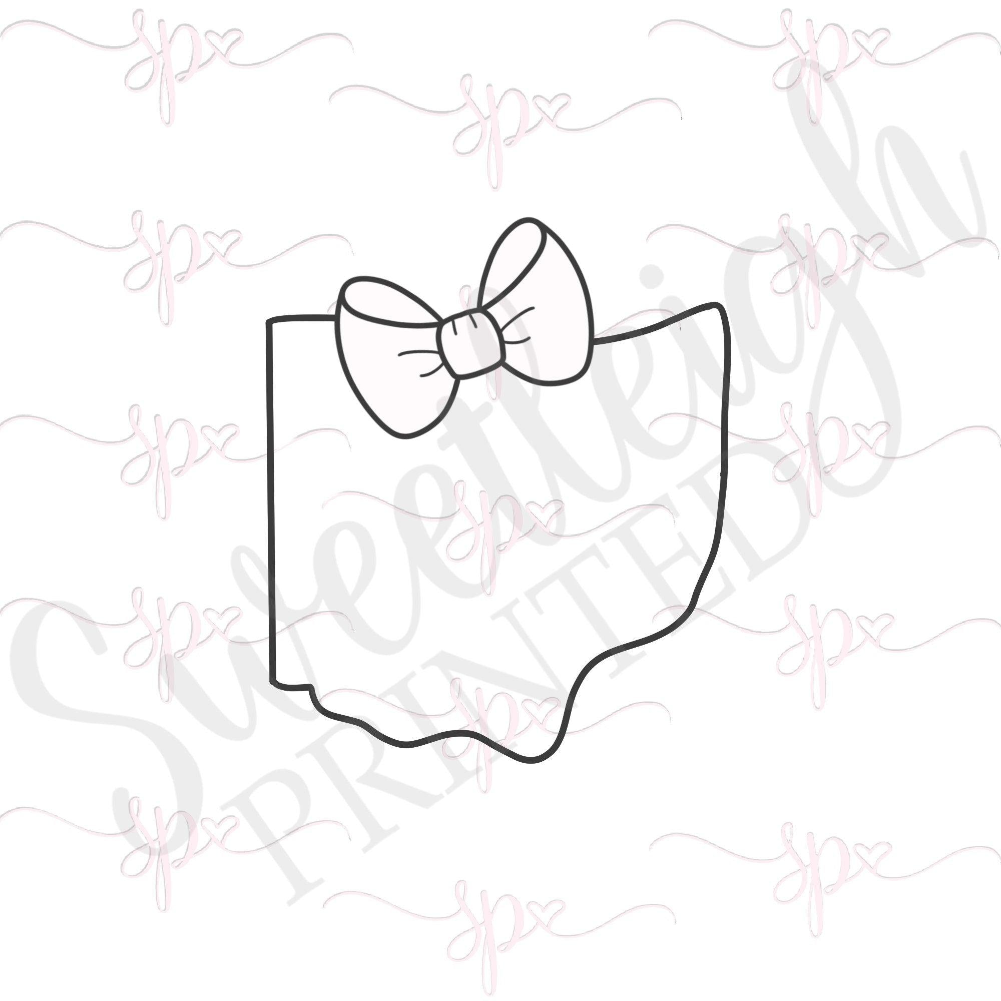 Girly Ohio 2 Cookie Cutter - Sweetleigh 