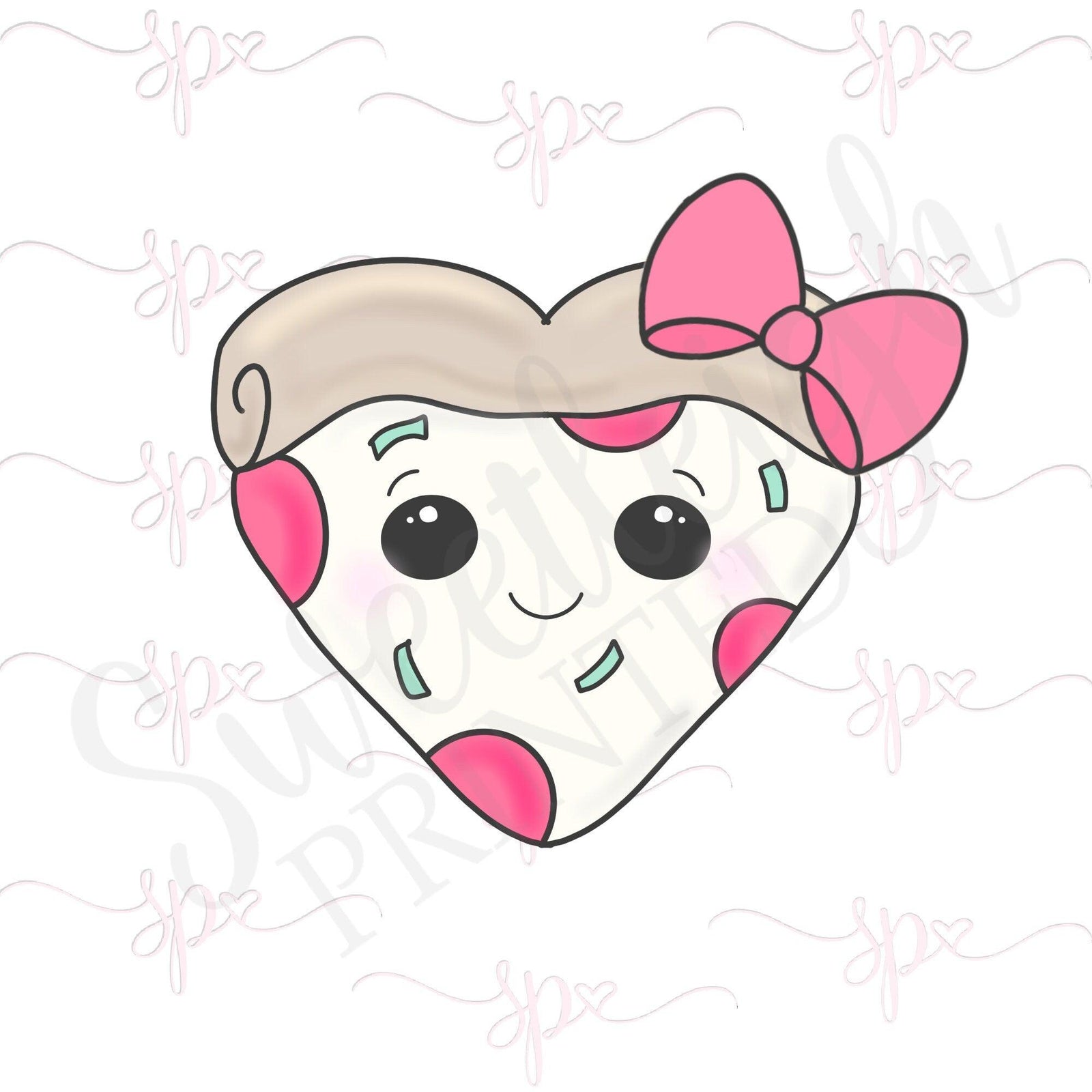 Girly Pizza Slice Heart Cookie Cutter - Sweetleigh 