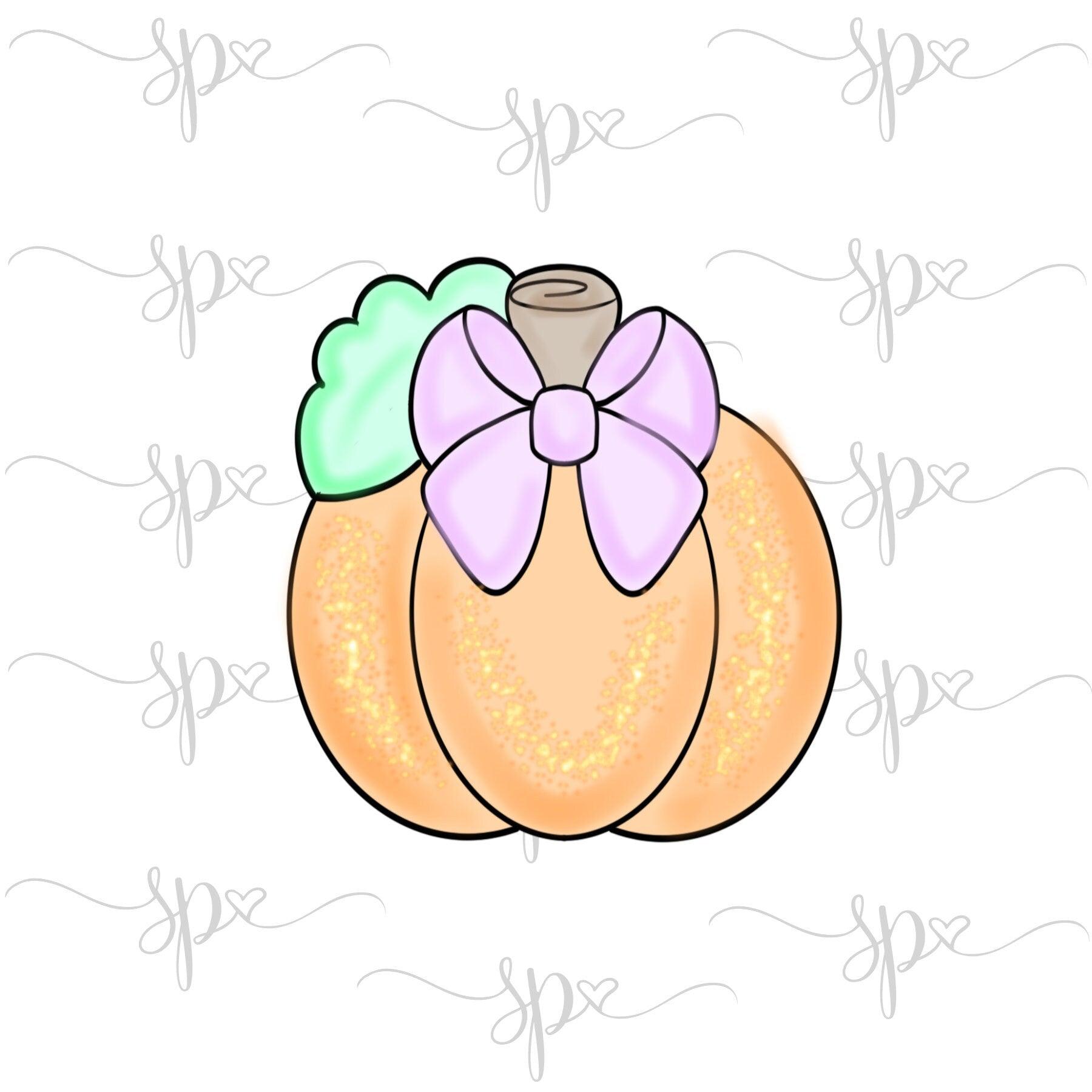 Girly Pumpkin 2019 Cookie Cutter - Sweetleigh 