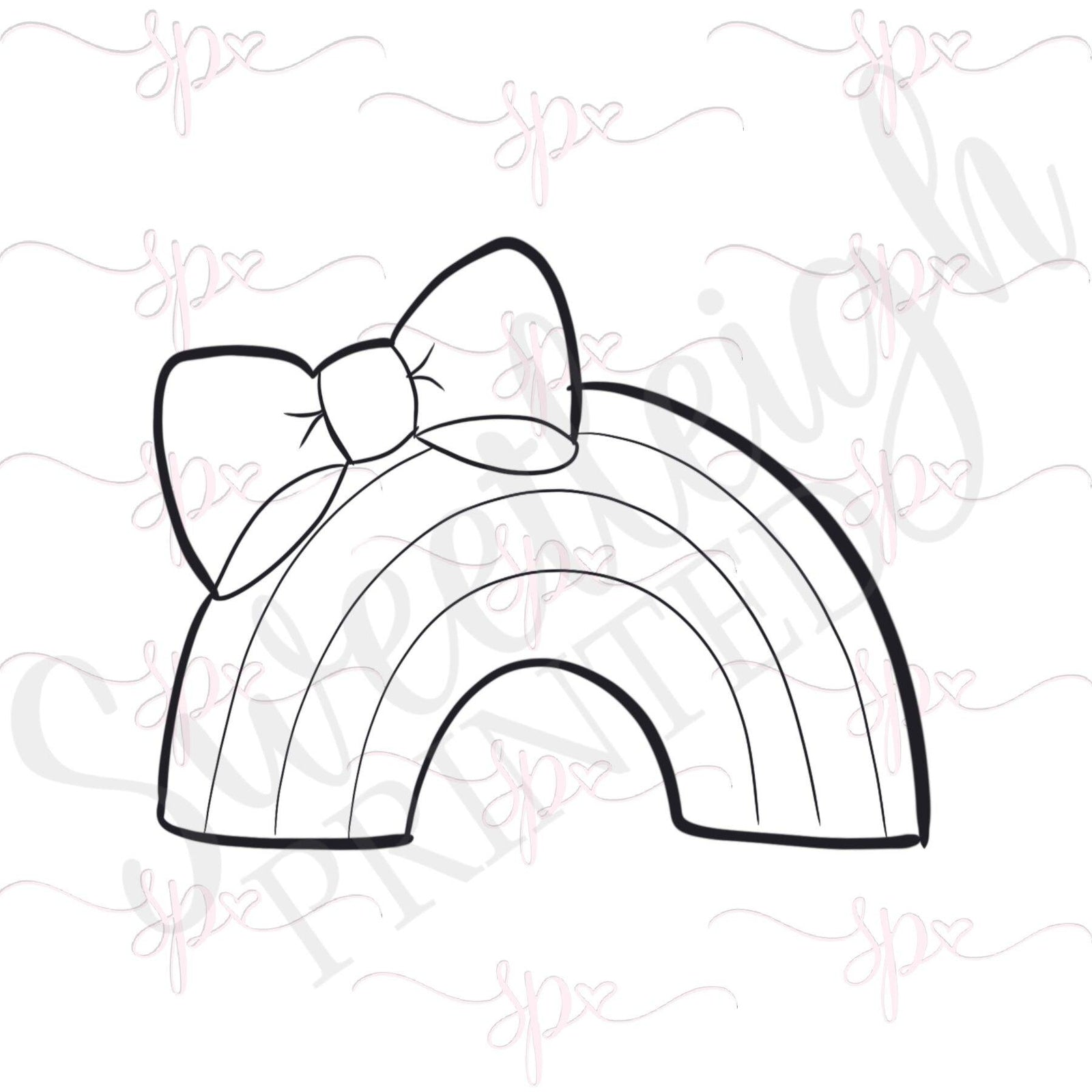 Girly Rainbow Cookie Cutter - Sweetleigh 