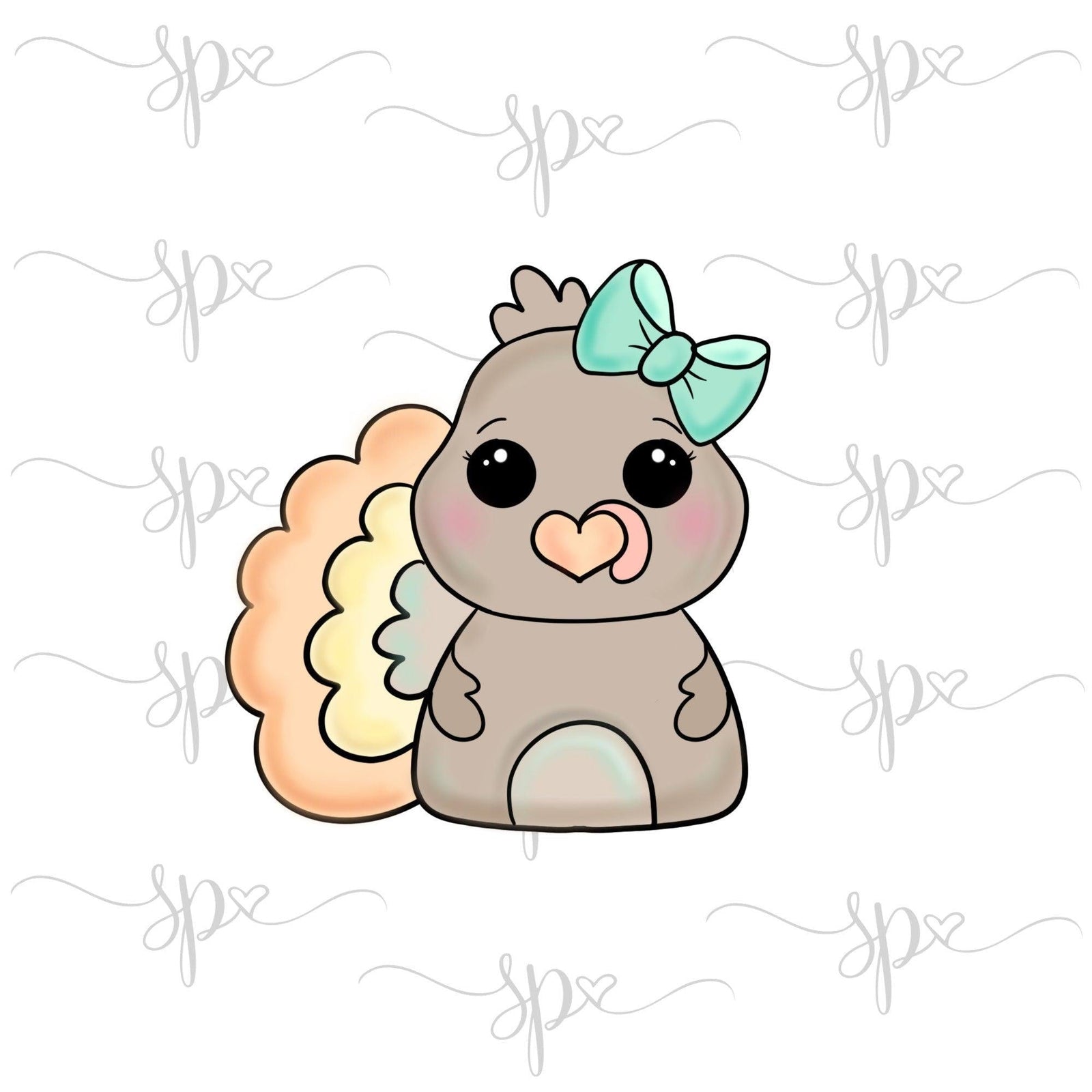 Girly Side Turkey 2018 Cookie Cutter - Sweetleigh 