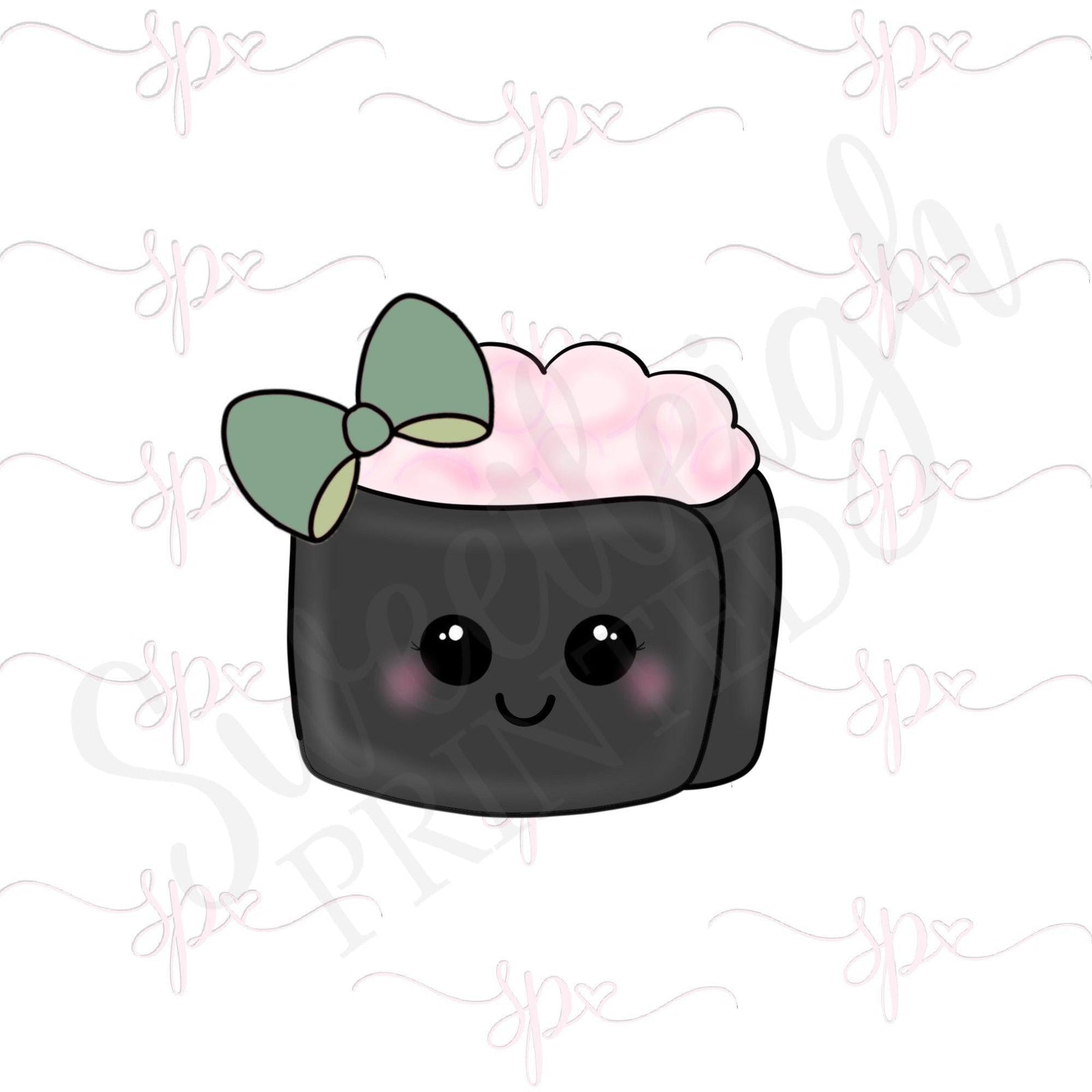 Girly Sushi Roll 2 Cookie Cutter - Sweetleigh 