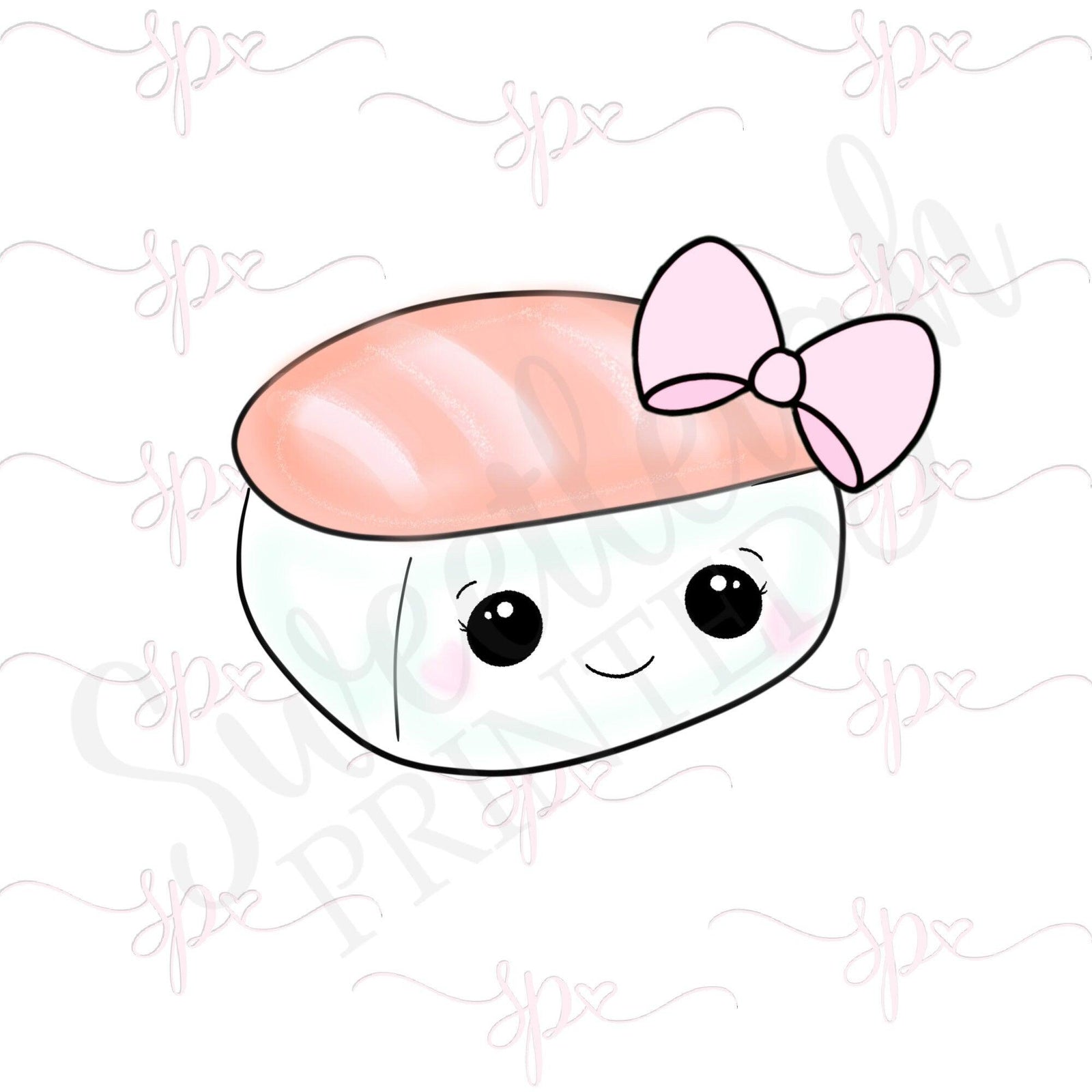Girly Sushi Roll 3 Cookie Cutter - Sweetleigh 