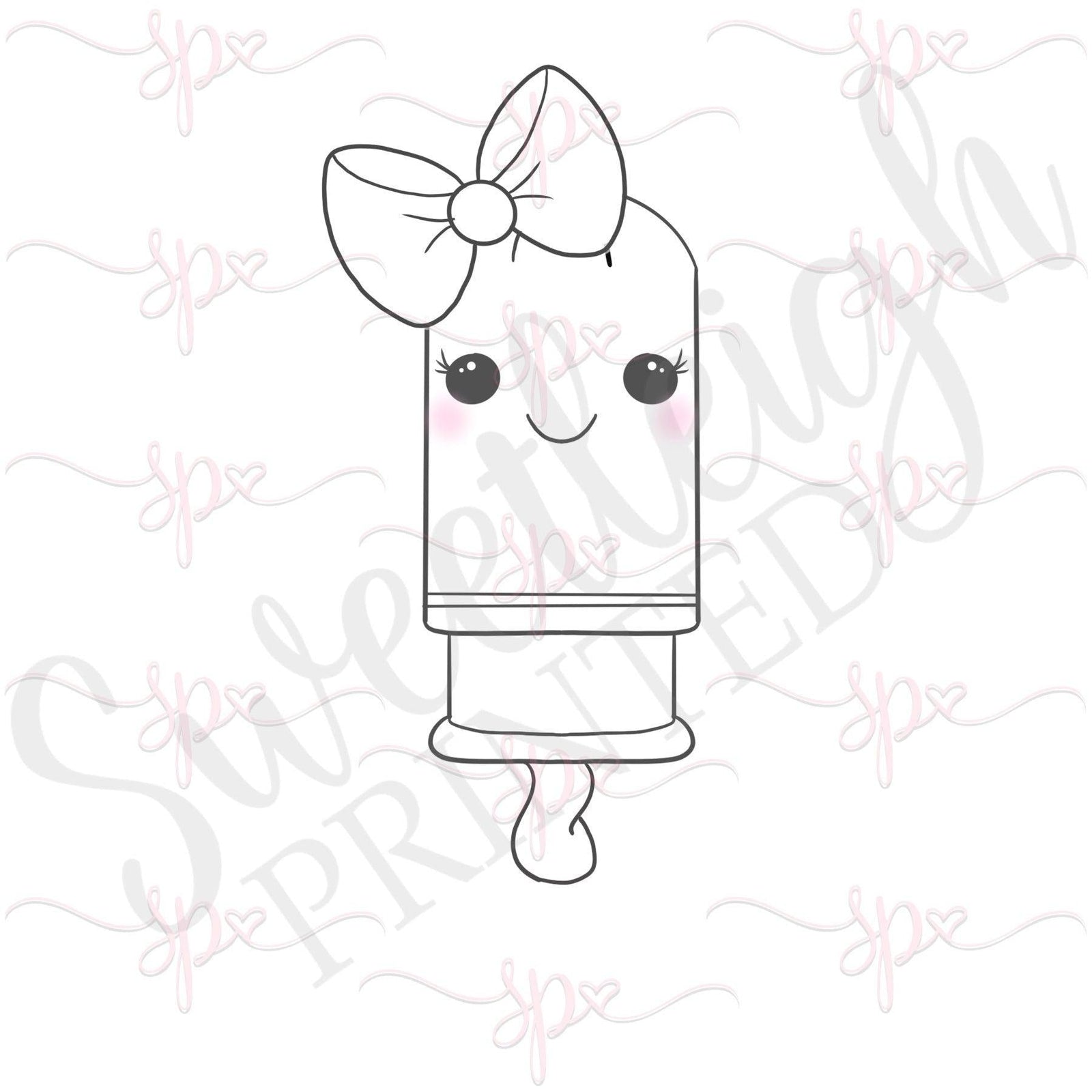 Girly Tampon Cookie Cutter - Sweetleigh 