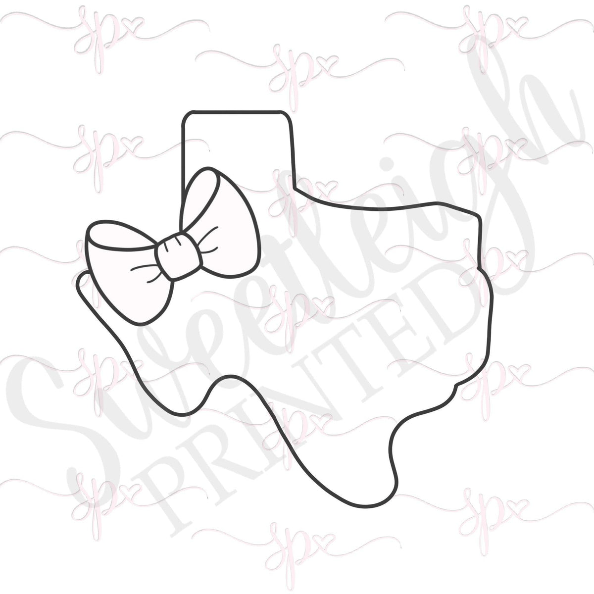 Girly Texas 2 Cookie Cutter - Sweetleigh 