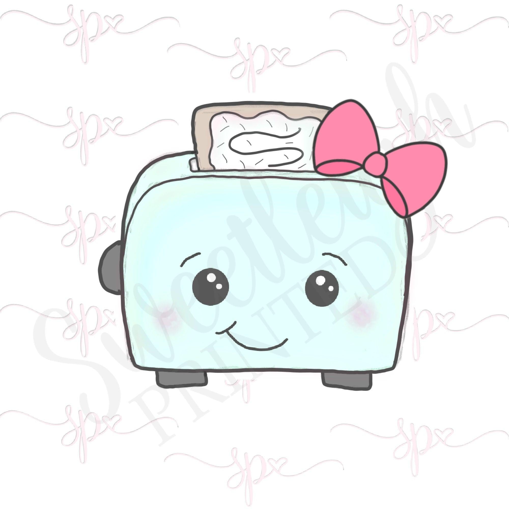 Girly Toaster with Poptart Cookie Cutter - Sweetleigh 