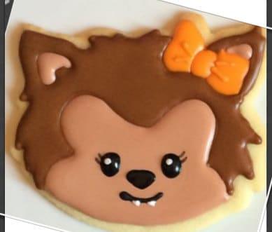 Girly Werewolf Face Cookie Cutter - Sweetleigh 
