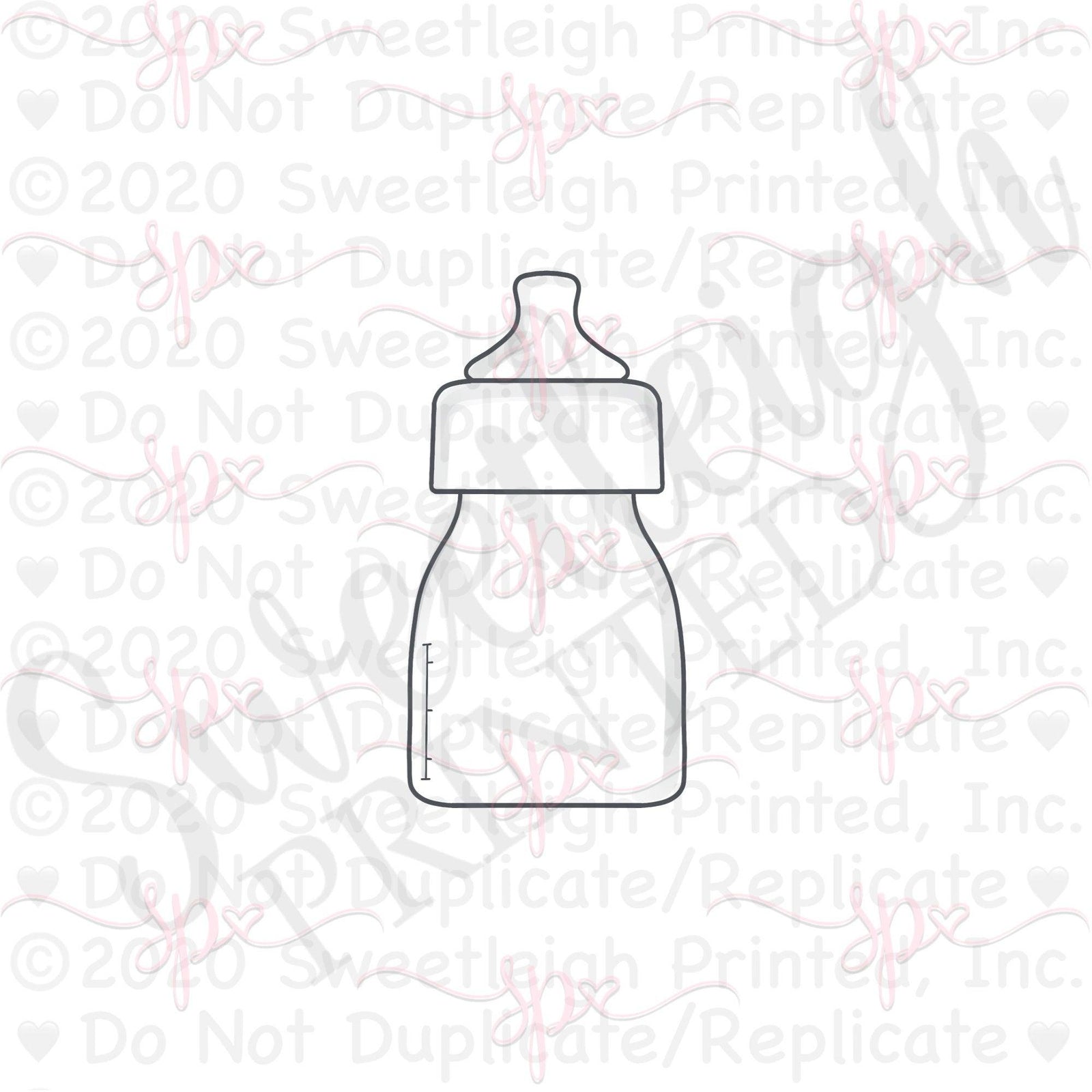 Glass Baby Bottle Cookie Cutter - Sweetleigh 