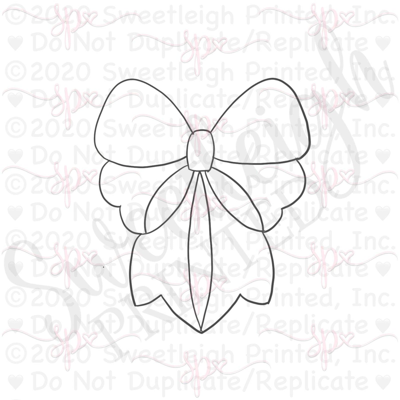 Glitter Bow Cookie Cutter - Sweetleigh 