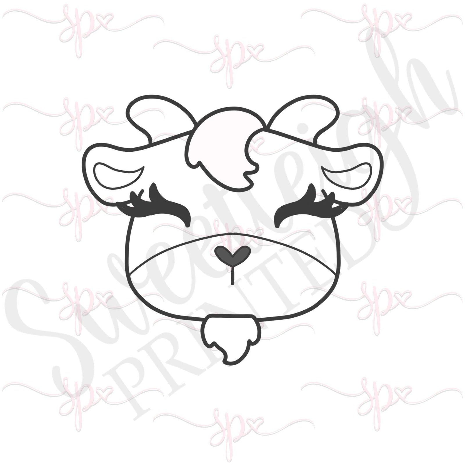 Goat Face 2020 Cookie Cutter - Sweetleigh 