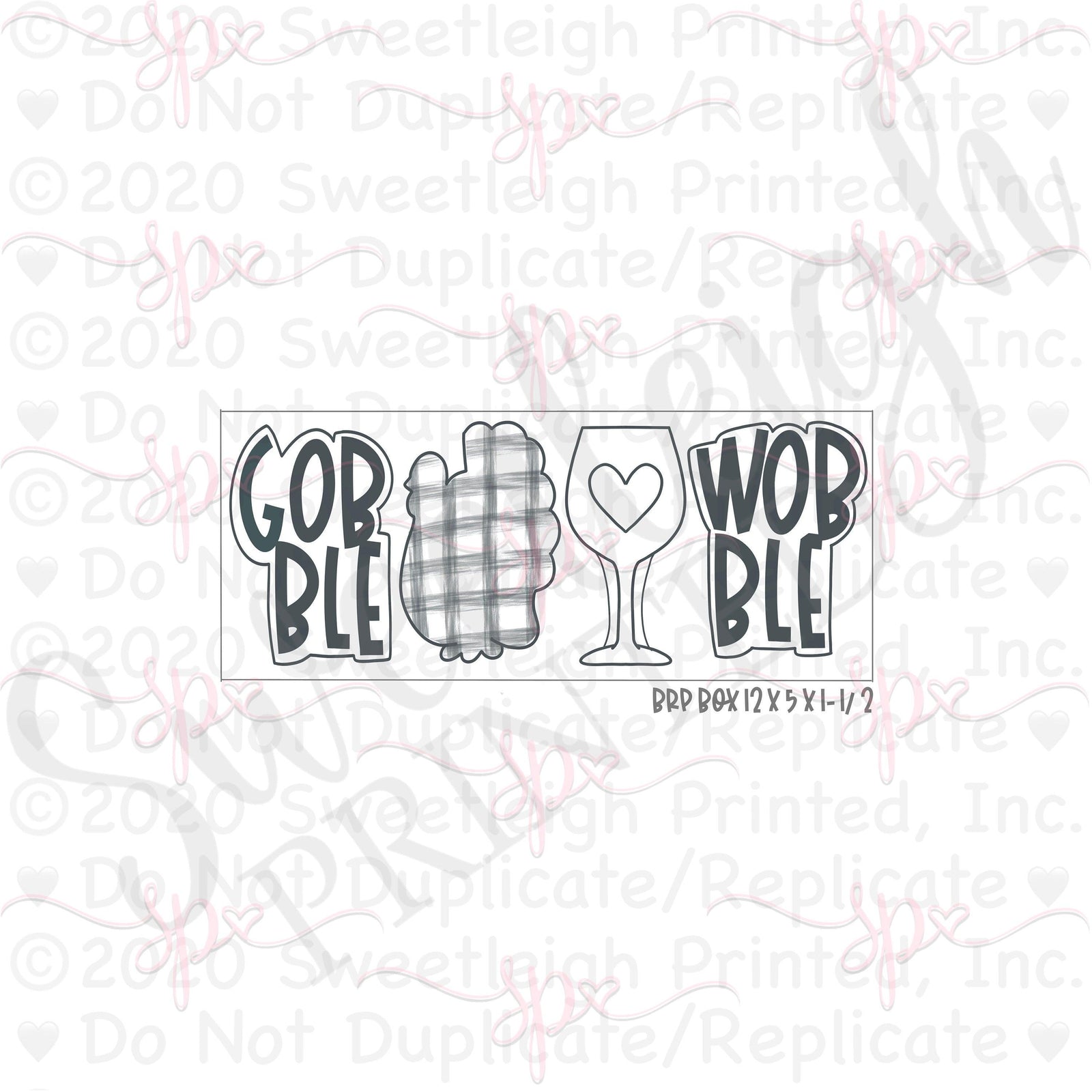 Gobble til you Wobble Cookie Cutter Set - Sweetleigh 