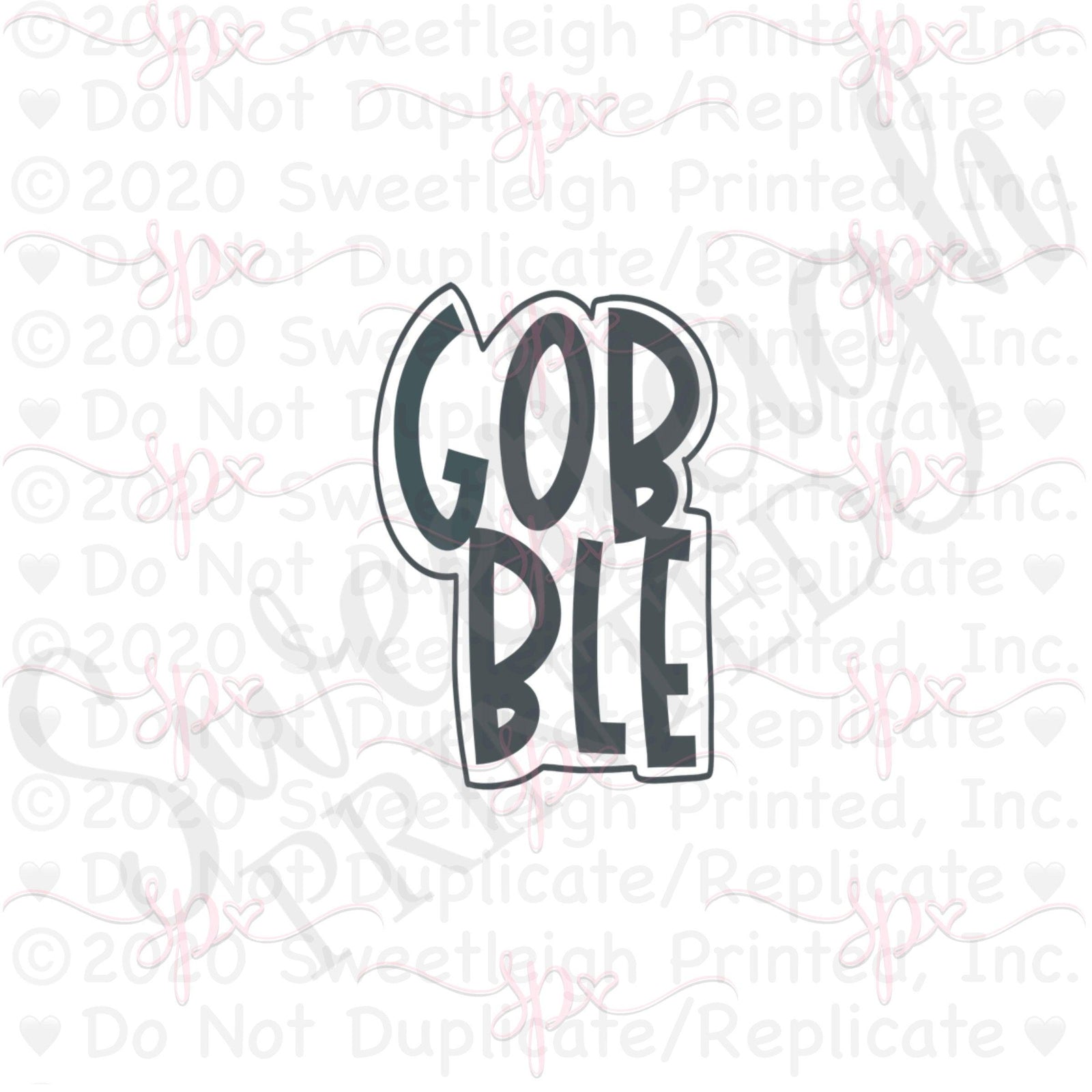 Gobble til you Wobble Cookie Cutter Set - Sweetleigh 