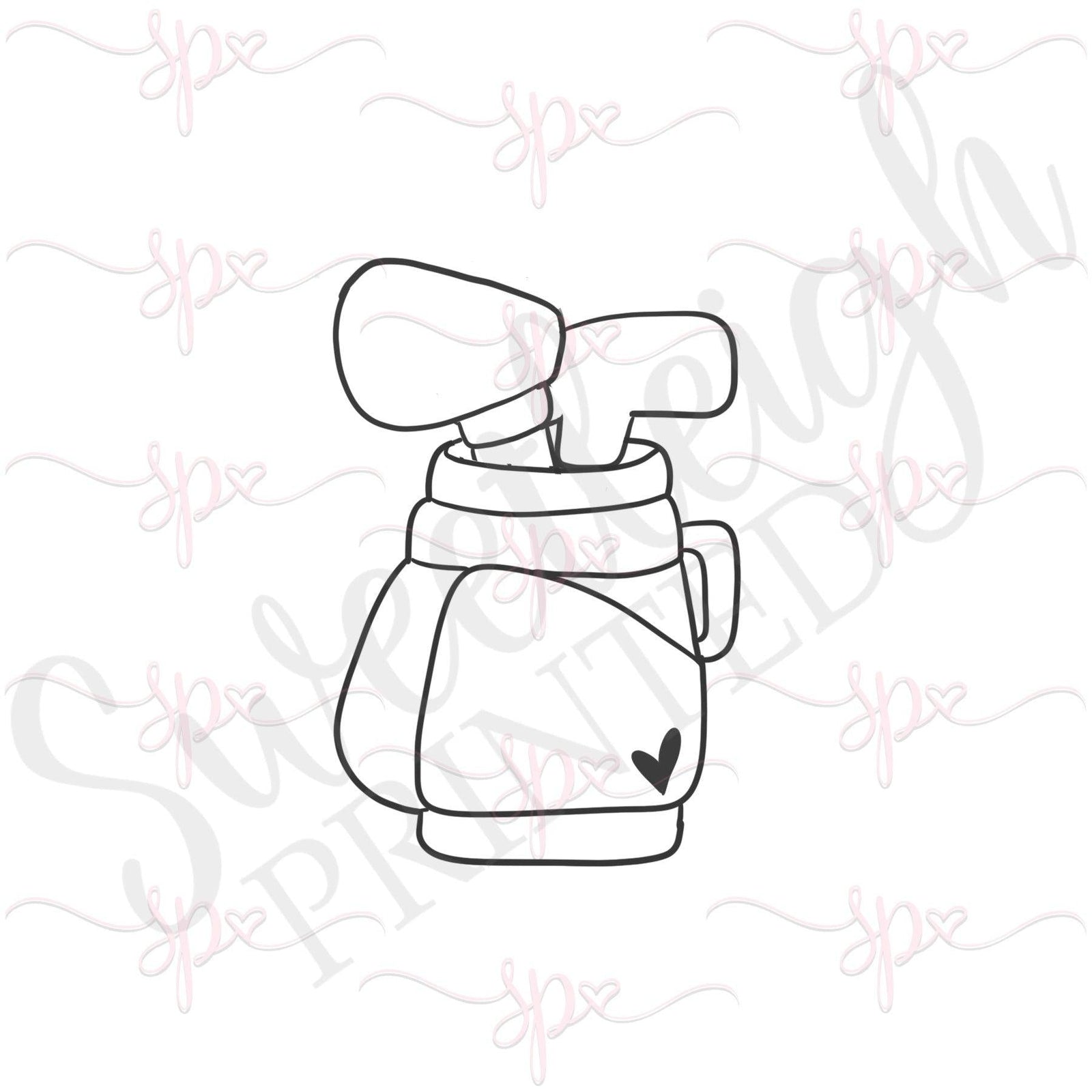Golf Bag Cookie Cutter - Sweetleigh 