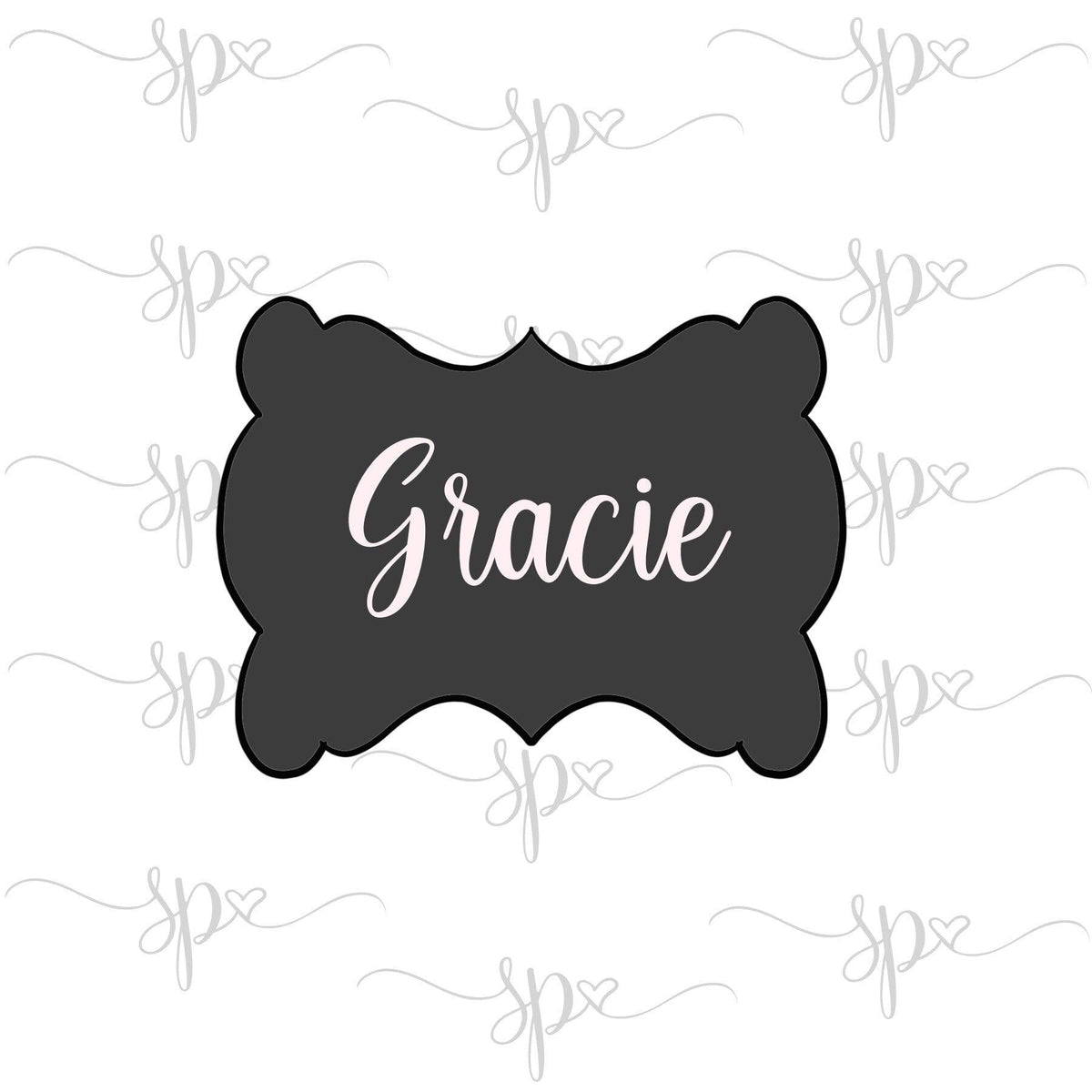 Gracie Plaque Cookie Cutter - Sweetleigh 